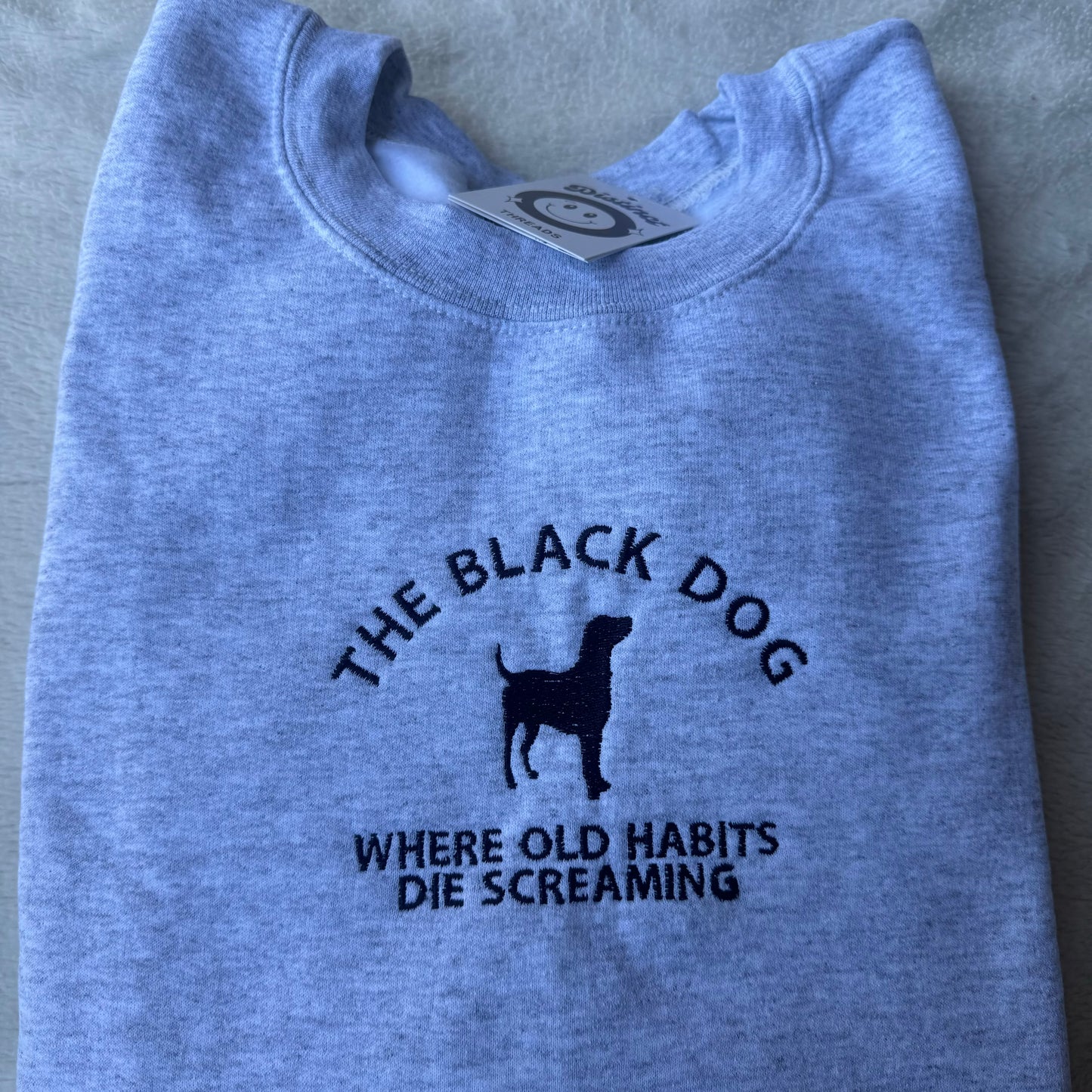 The Black Dog Taylor Inspired Embroidered Crewneck Sweatshirt