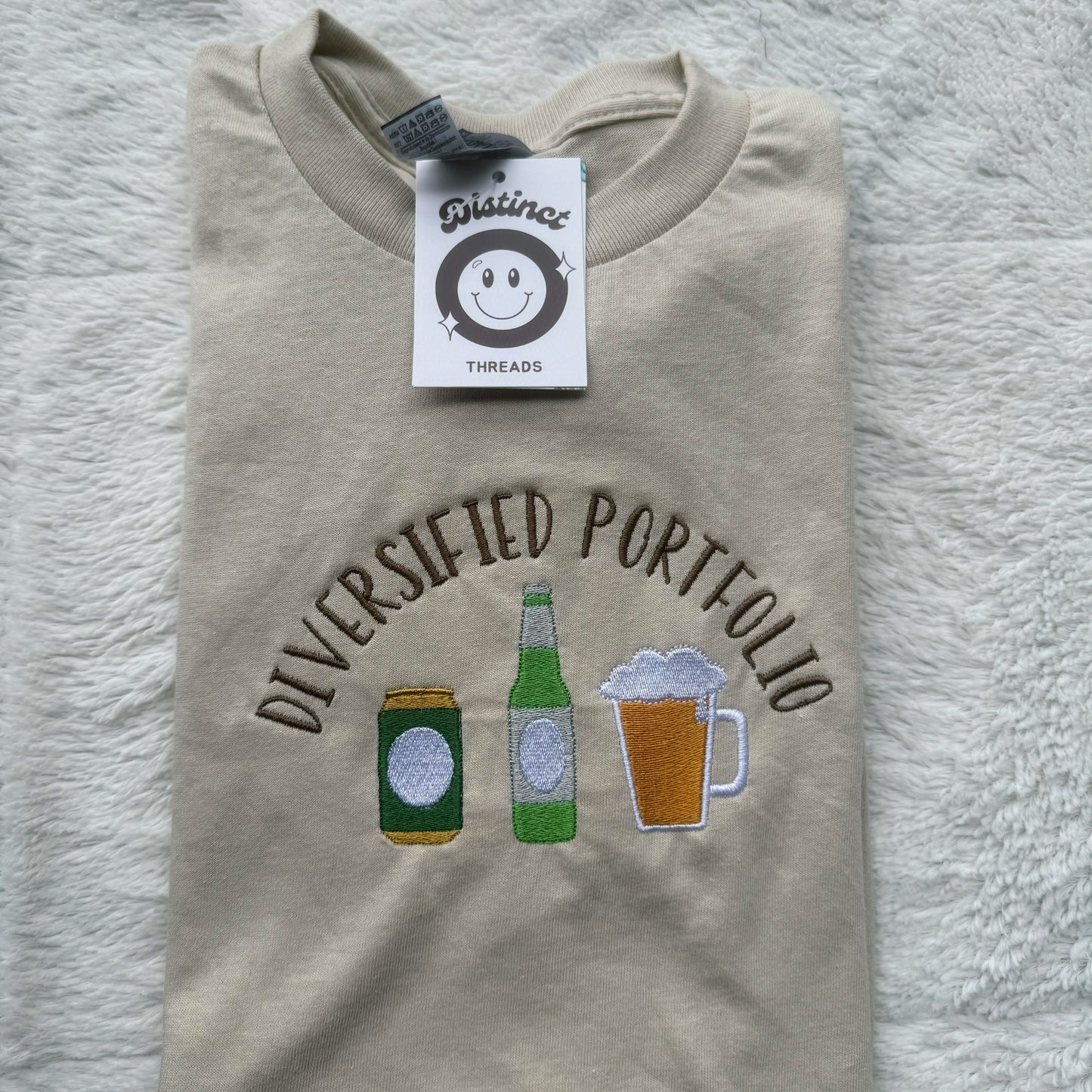 Diversified Portfolio Beer Embroidered T-Shirt