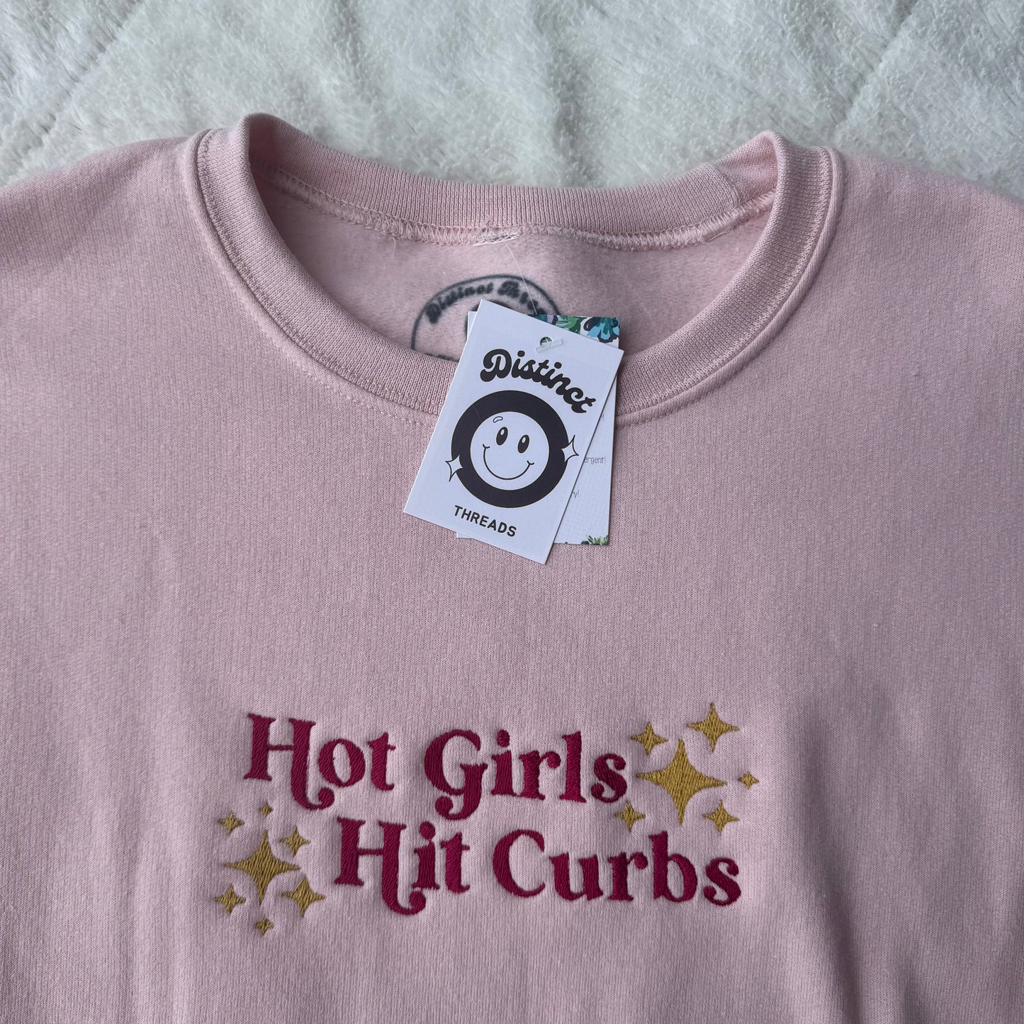 Hot Girls Hit Curbs Ready To Ship Embroidered Crew - Size XL