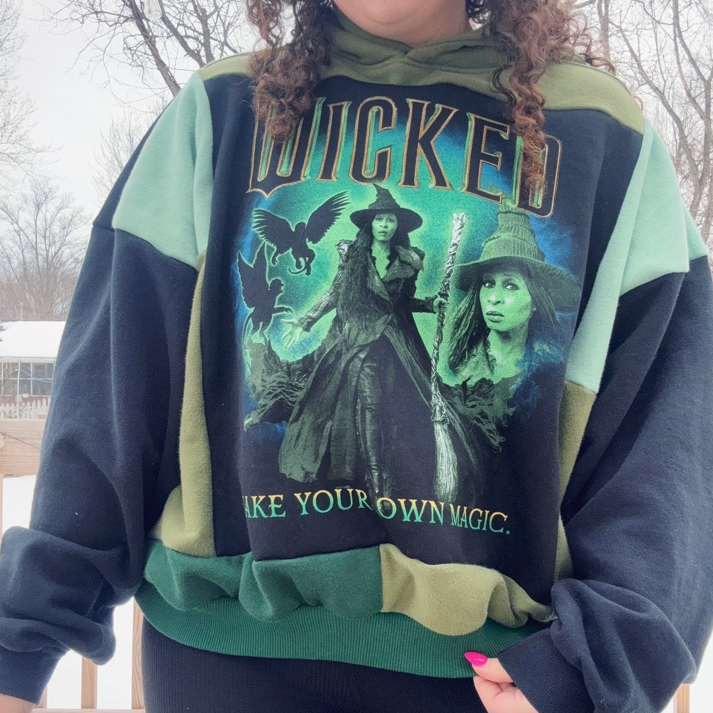 Elfie Patchwork Hoodie - Size XS-2XL