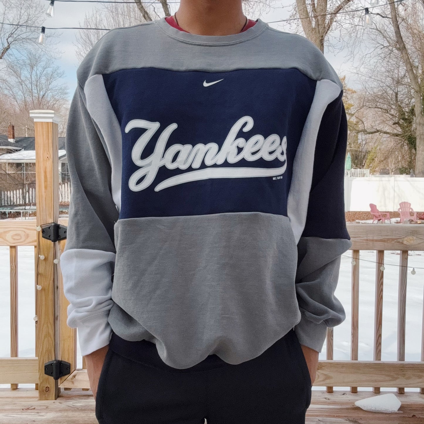 Yanks Patchwork Crewneck - Size XS-XL