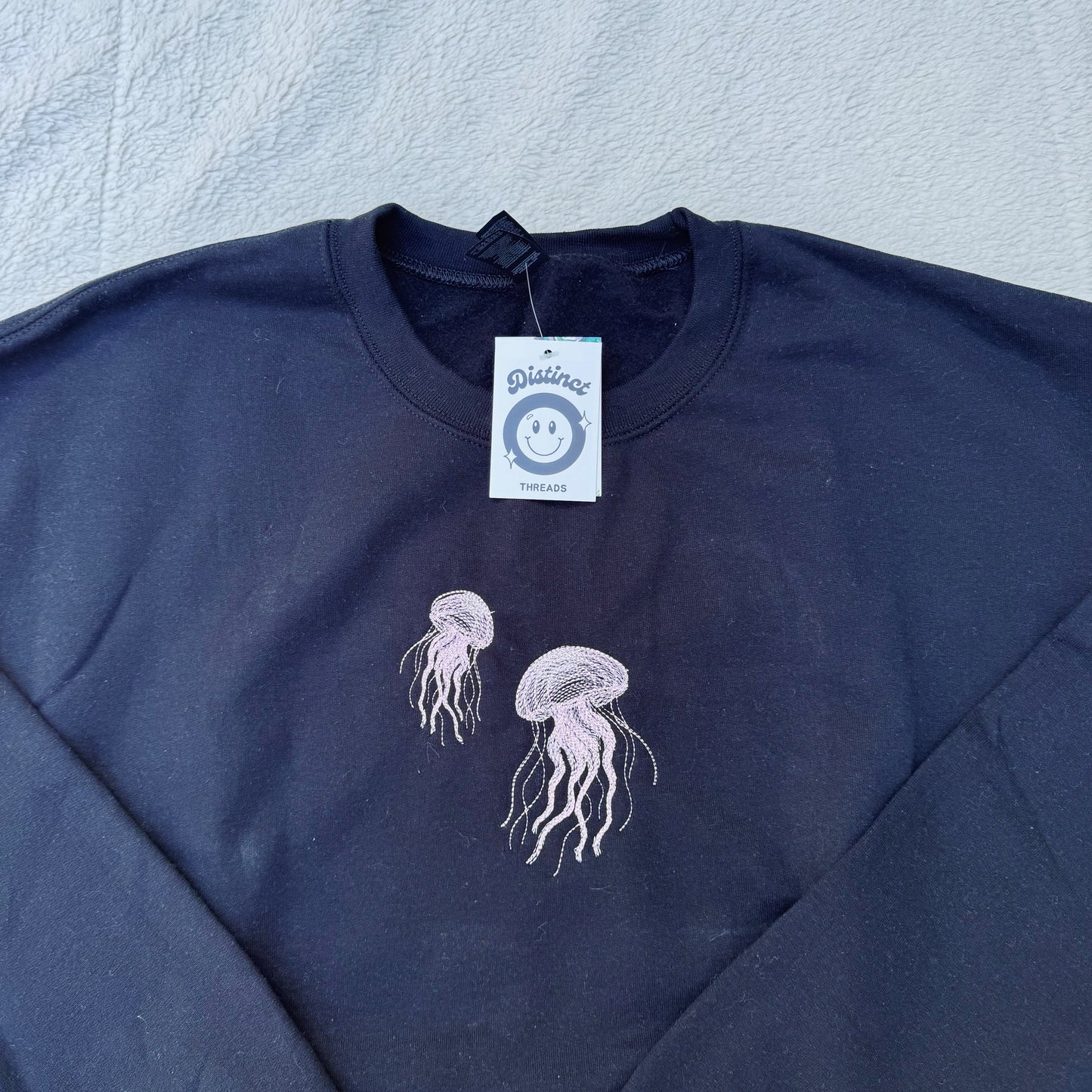Pink Jellies Ready To Ship Embroidered Crew - Size Medium