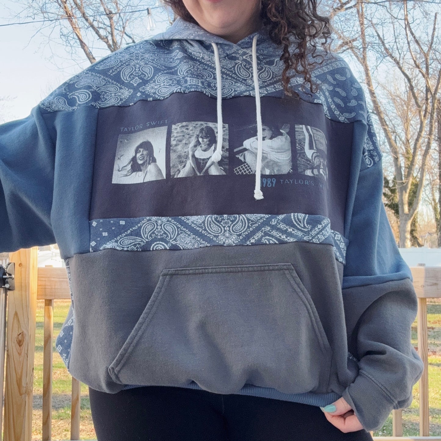 Taylor Patchwork Hoodie - Size XS-2XL