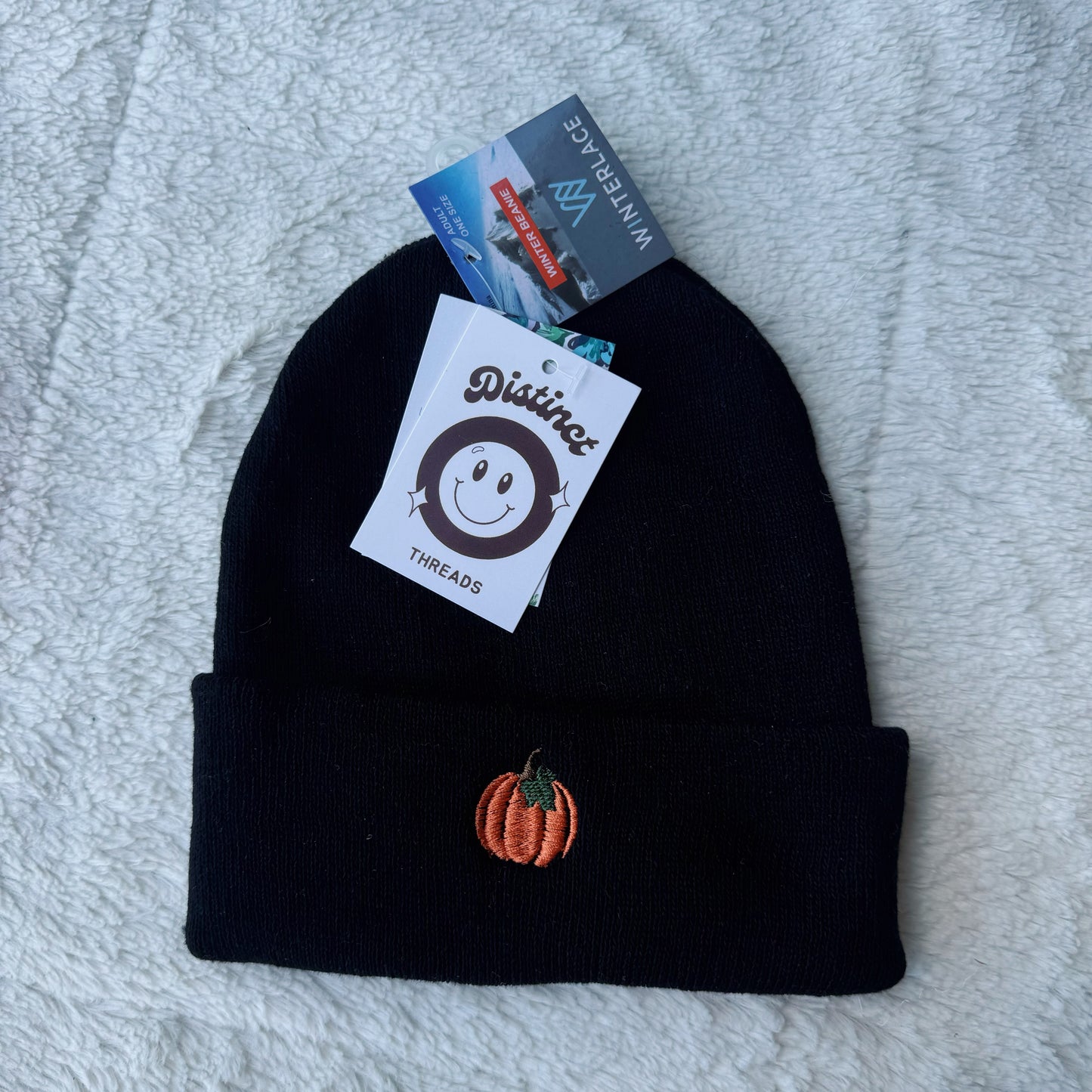 Pumpkin Embroidered Beanie