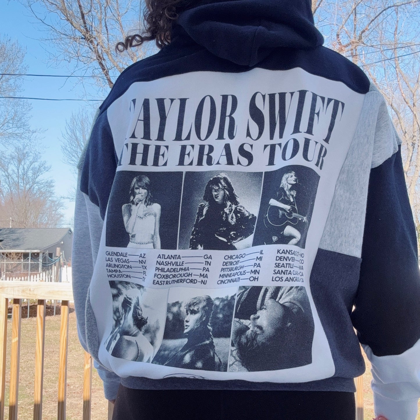 Taylor Patchwork Crewneck - Size XS-2XL