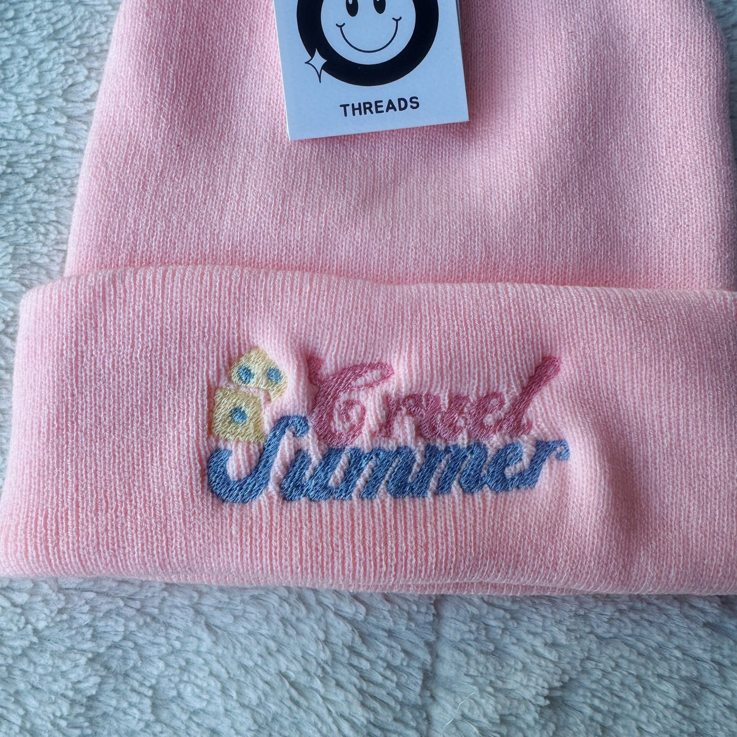 Cruel Summer Taylor Inspired Embroidered Beanie