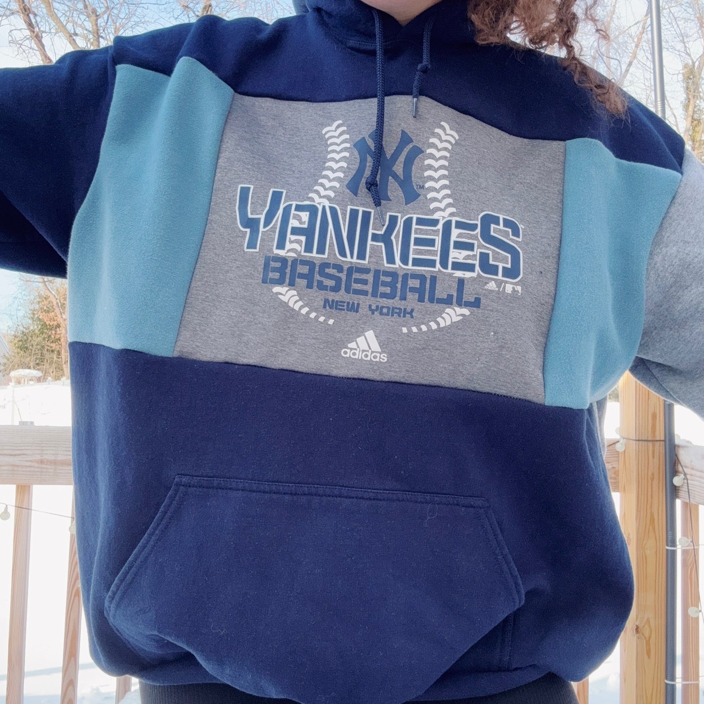 Yanks Patchwork Hoodie - Size S-2XL