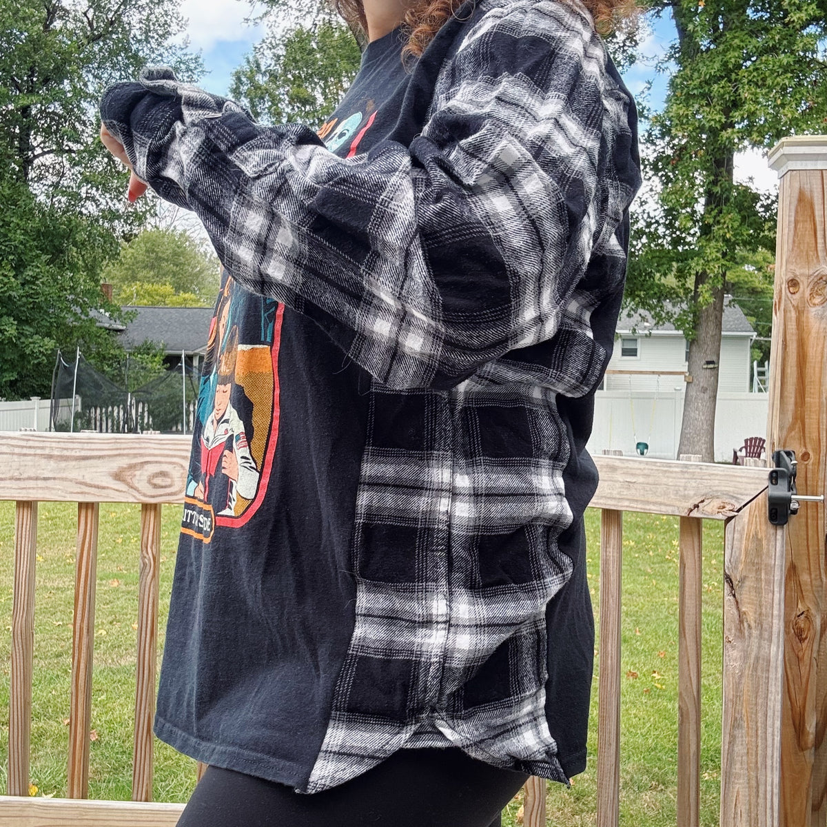 Halloween Safety Flannel Tee - Size S-XL