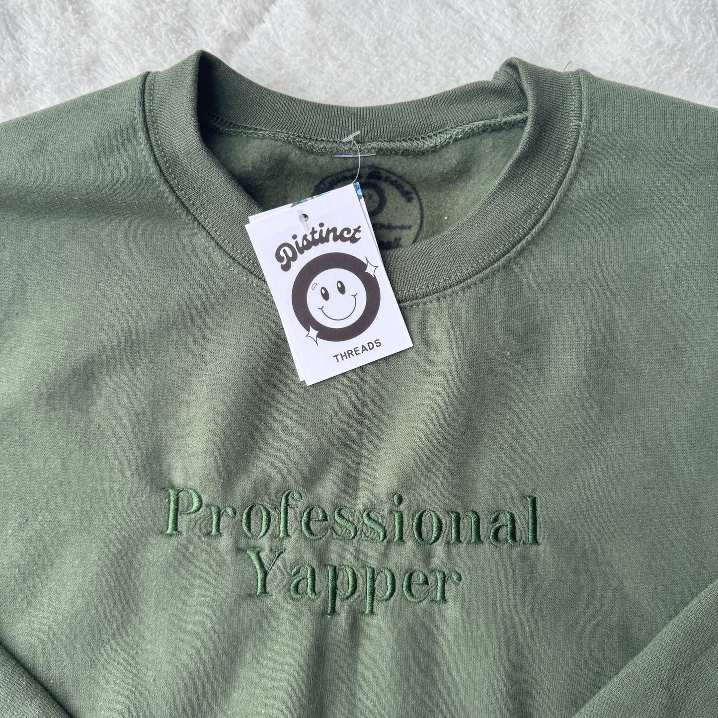 Professional Yapper Ready To Ship Embroidered Crew - Size Small