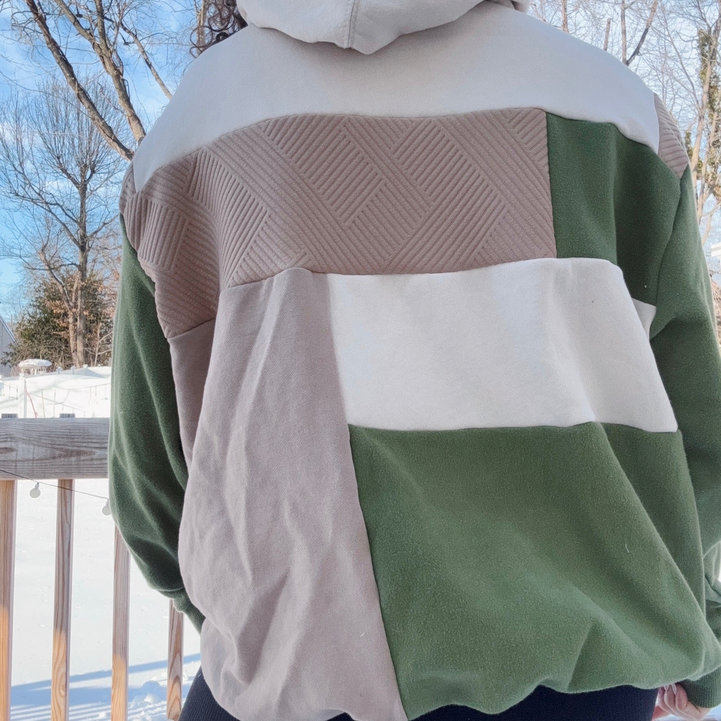 Woodlands Patchwork Hoodie - Size S-XL