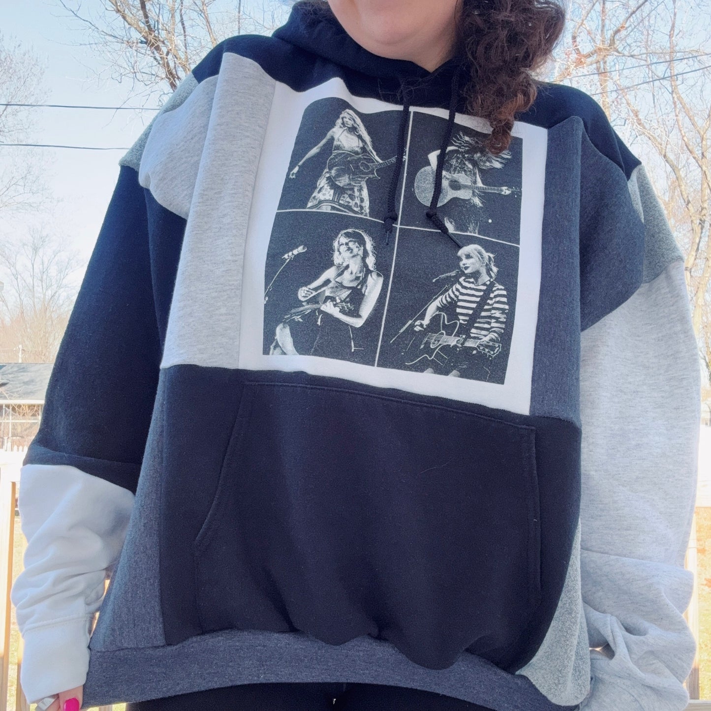 Taylor Patchwork Crewneck - Size XS-2XL