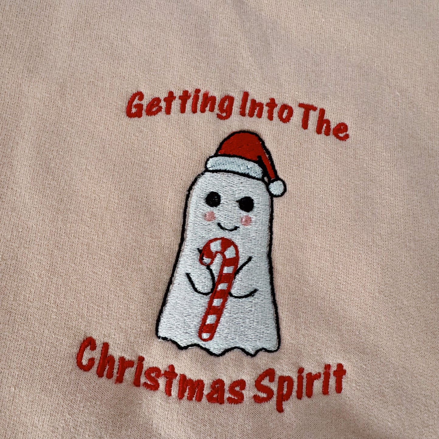 Getting Into The Spirit Ready To Ship Embroidered Crew - Size Large