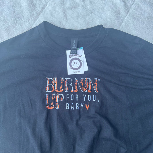 Burinin' Up JoBros Inspired Ready To Ship Embroidered Tee - Size XXL