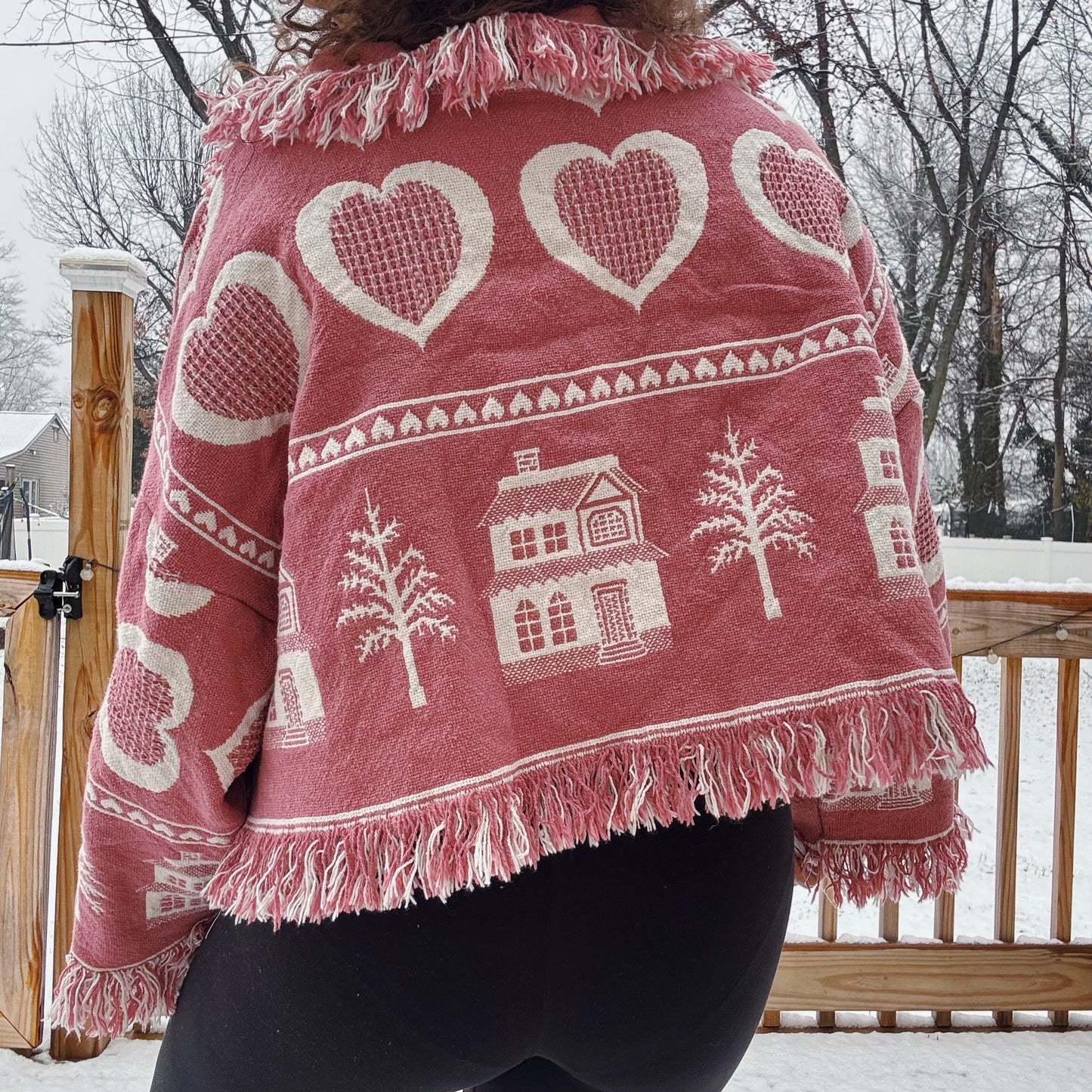 Home Is Where The Heart Is Reworked Cardigan - Size S-2XL