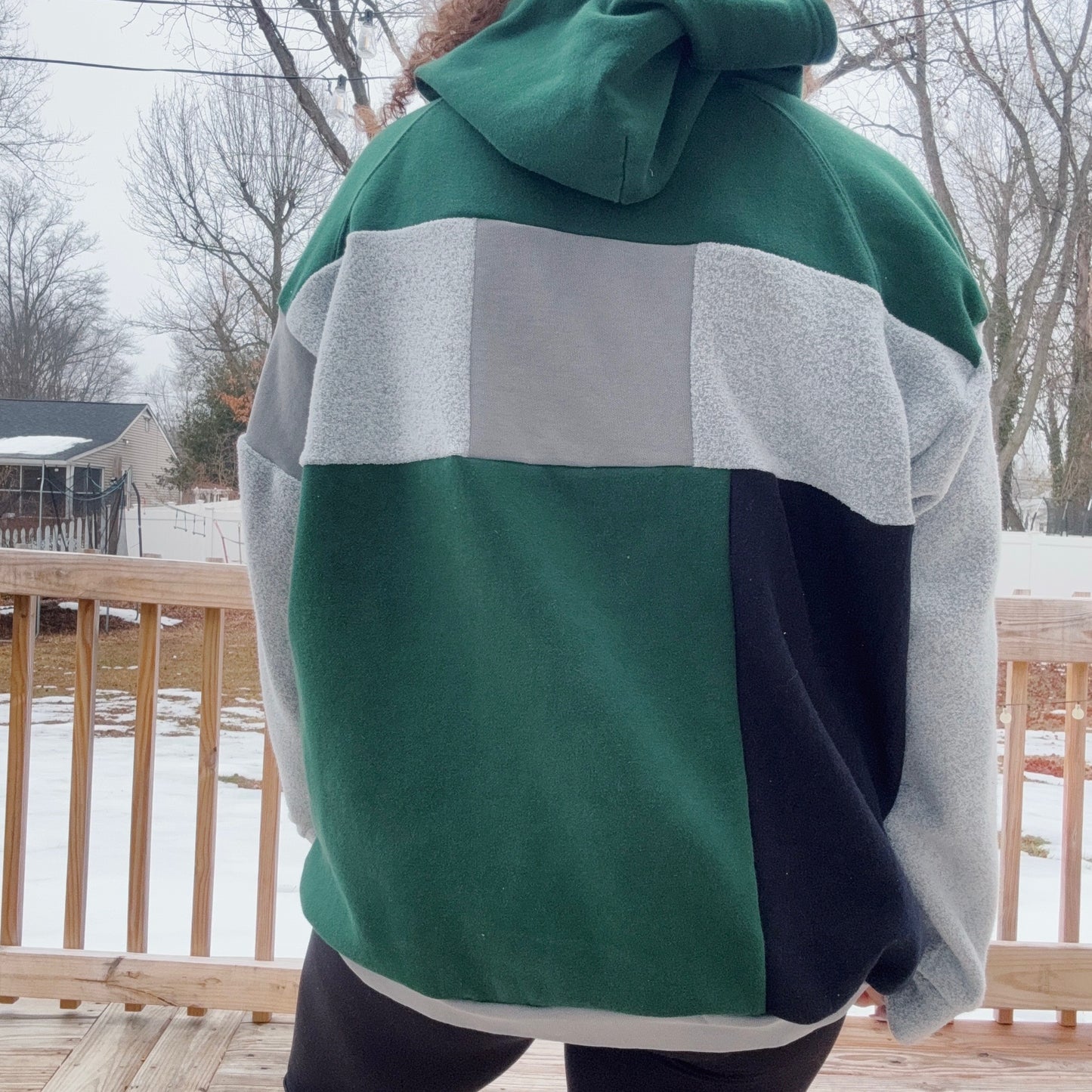 Eagles Patchwork Hoodie - Size S-XL