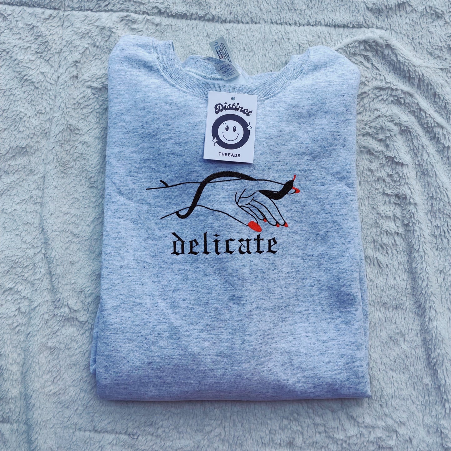 Delicate Taylor Inspired Embroidered Crewneck Sweatshirt