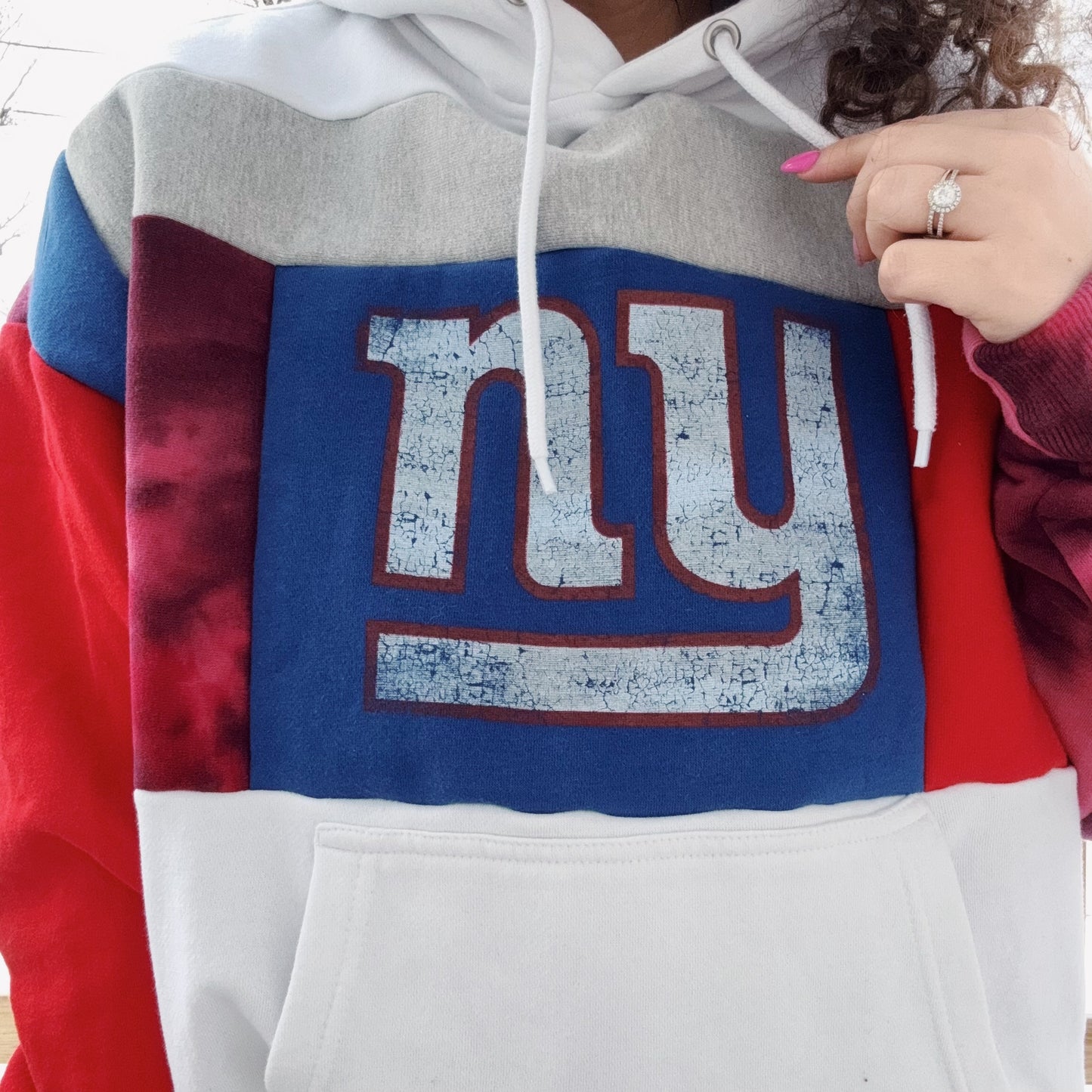 Giants Patchwork Hoodie - Size XS-XL