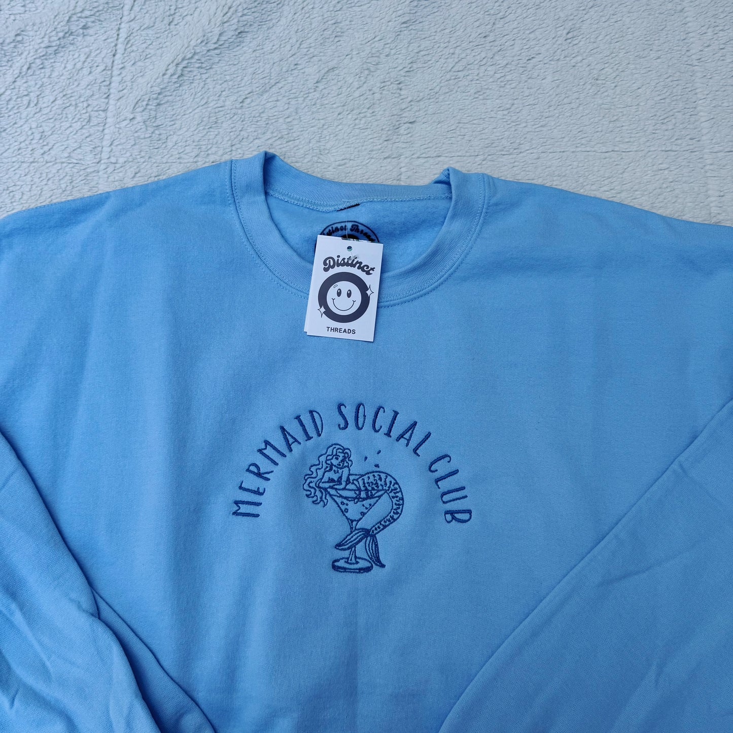 Mermaid Social Club Ready To Ship Embroidered Crew - Size XL