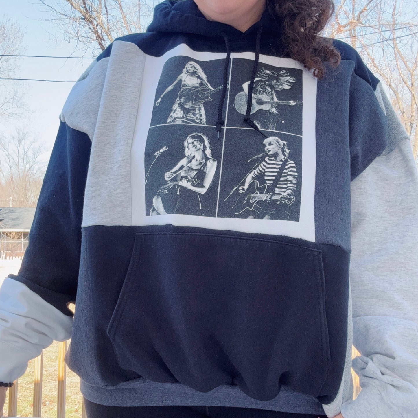 Taylor Patchwork Crewneck - Size XS-2XL