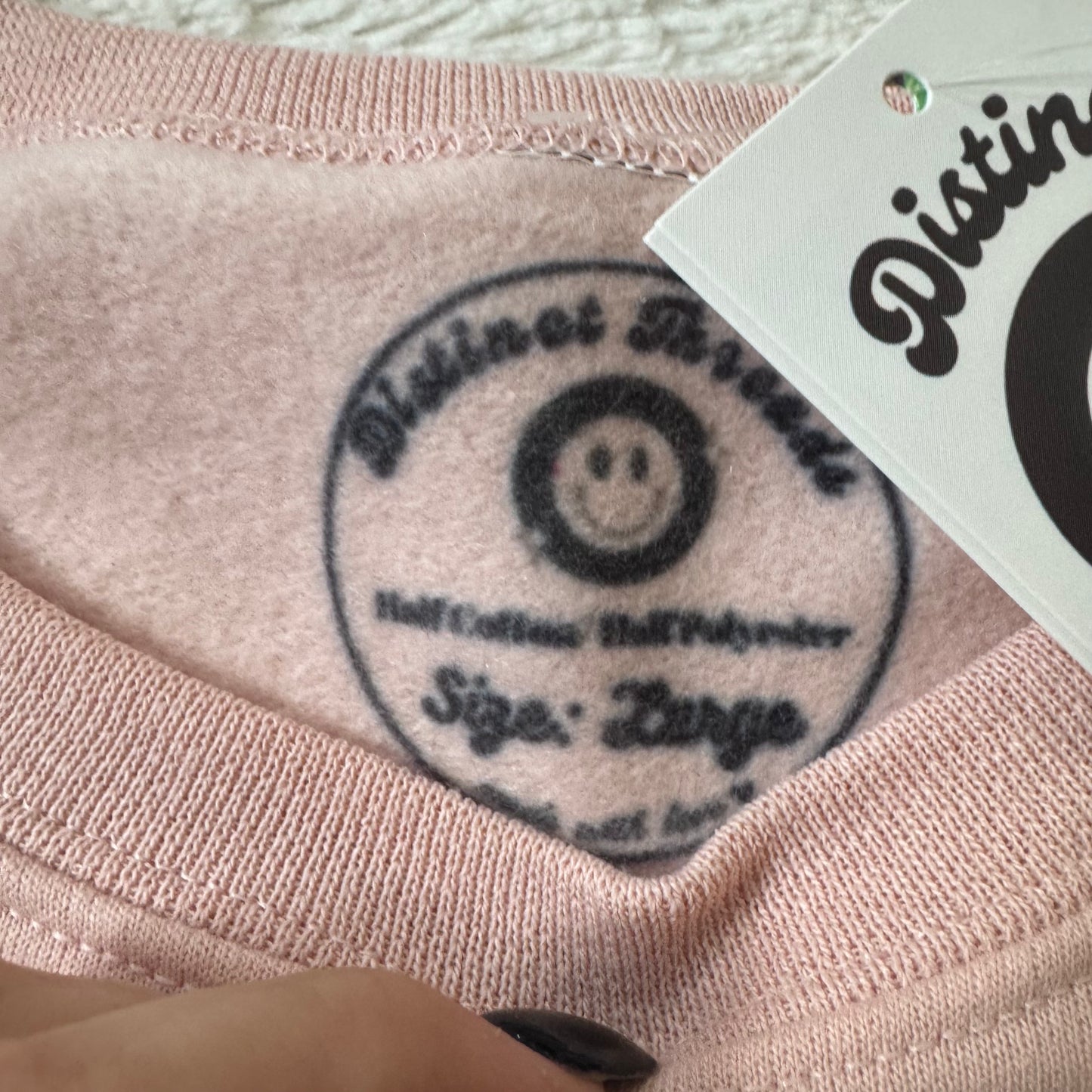 Ghost Walking Dog Ready To Ship Embroidered Crew - Size Large