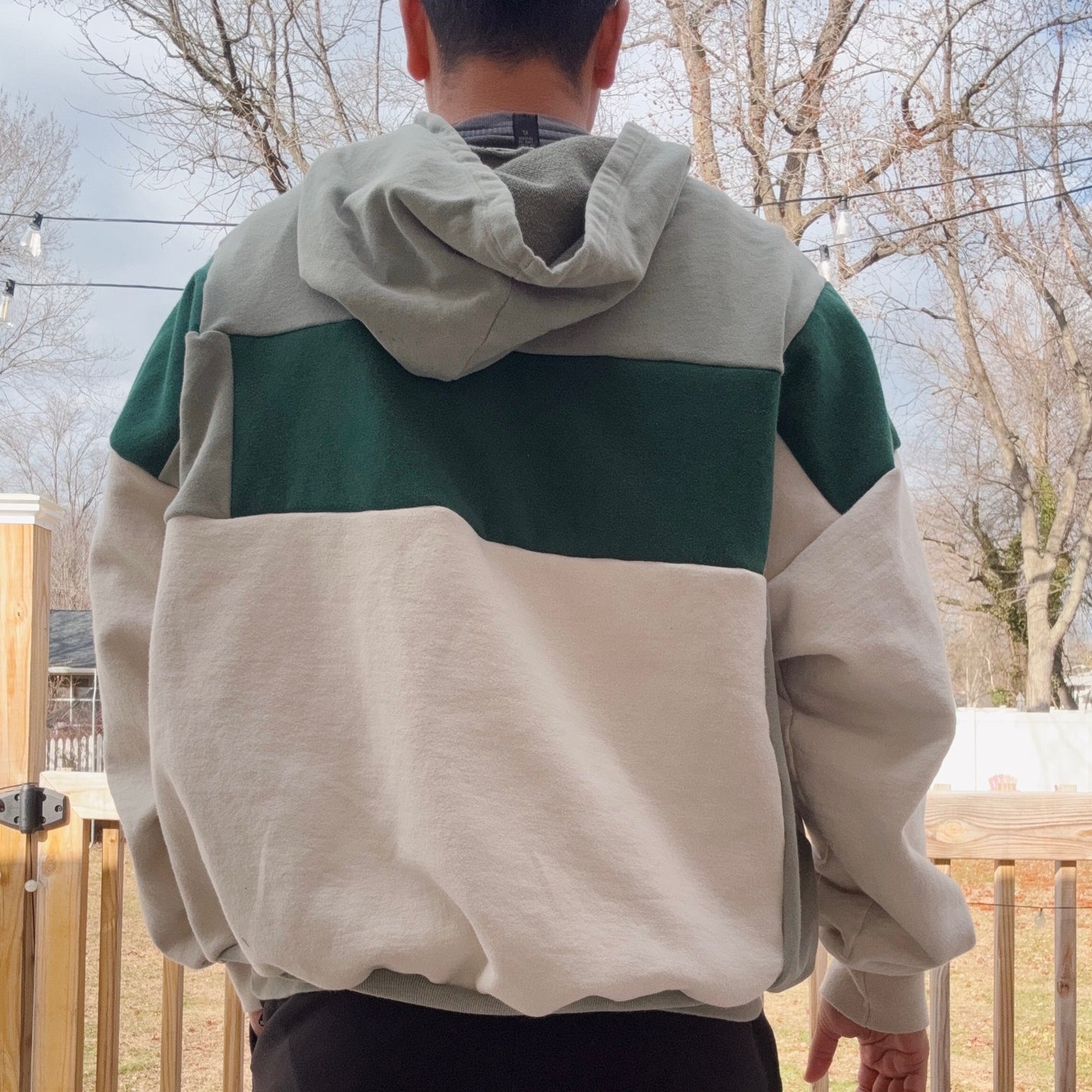 Philadelphia Football Patchwork Hoodie - Size S-2XL