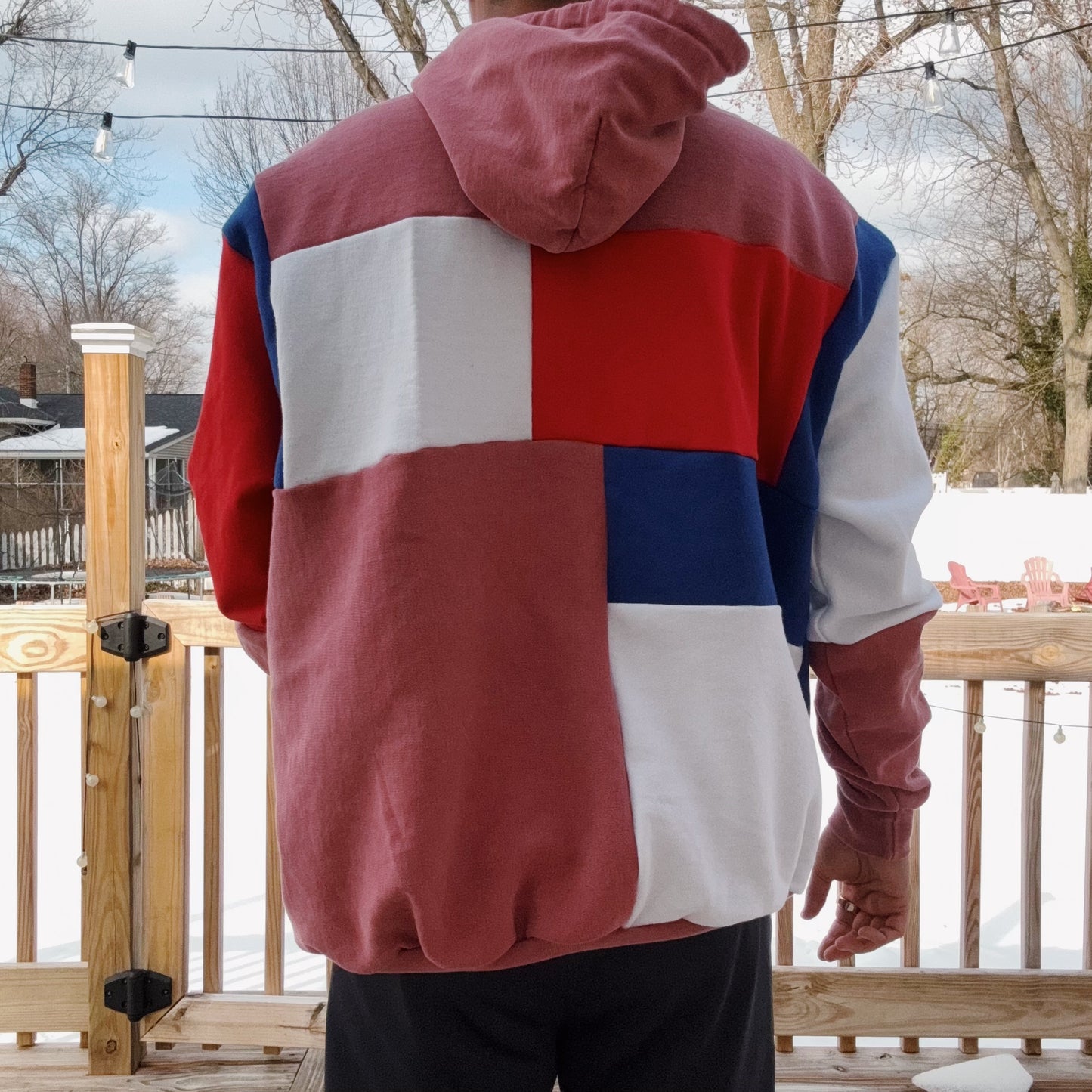 Phils Patchwork Hoodie - Size XS-XL