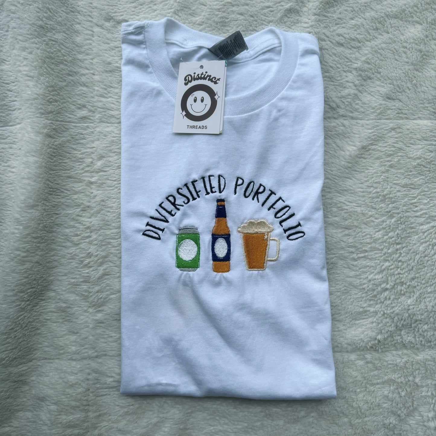 Diversified Portfolio Beer Embroidered T-Shirt