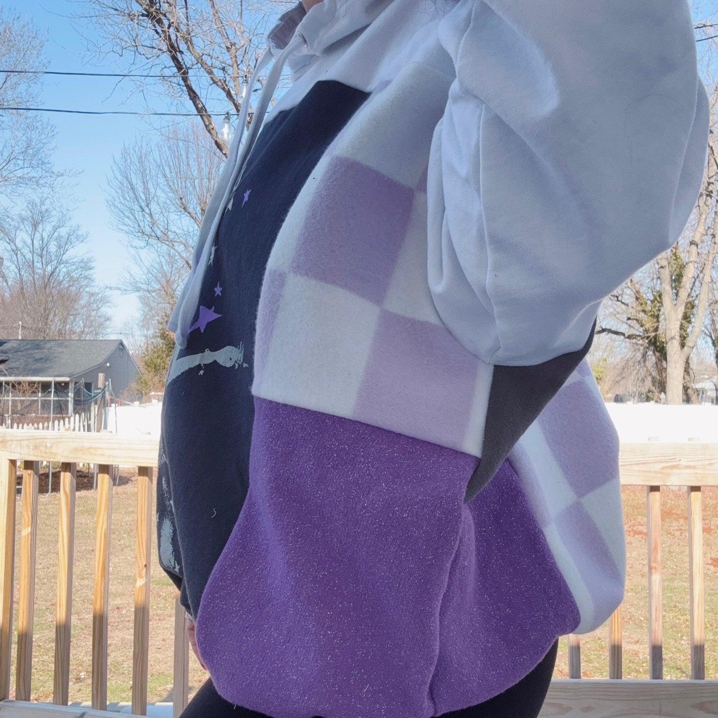 Guts Patchwork Hoodie - Size XS-2XL