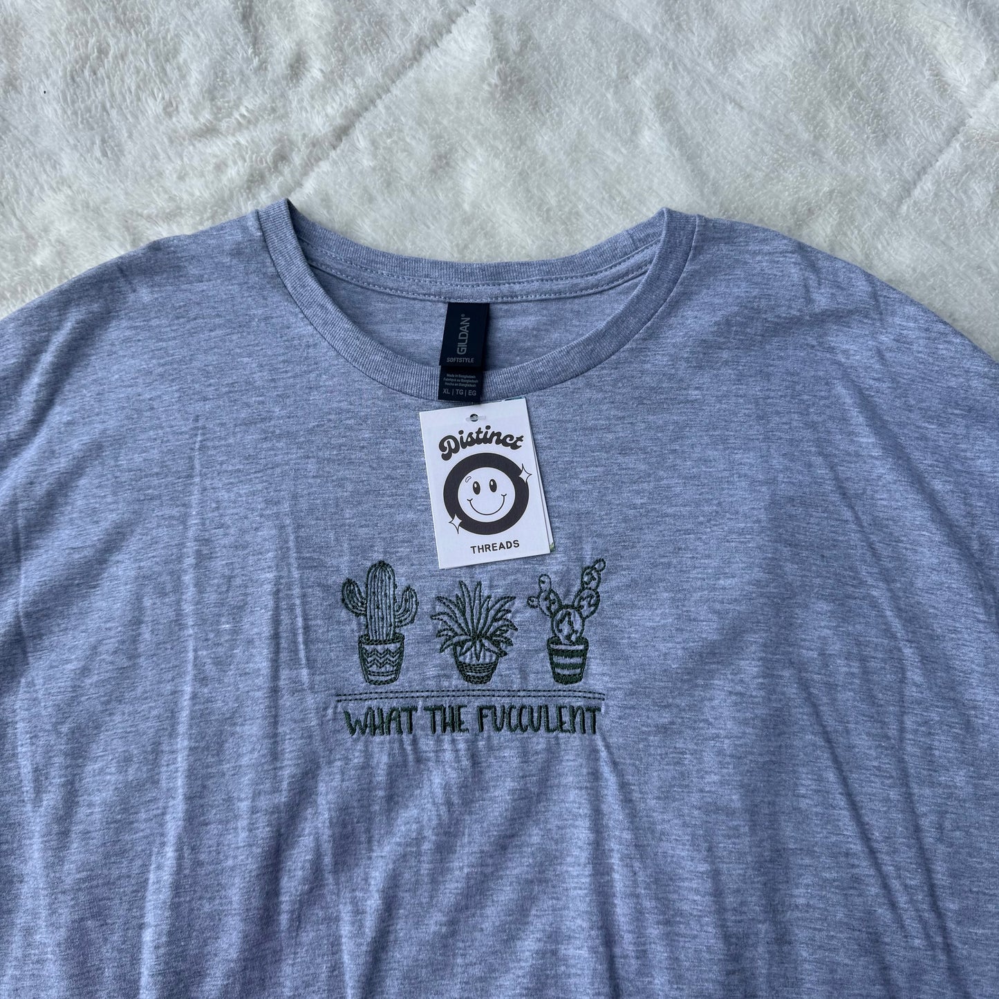 What The Fucculent Ready To Ship Embroidered Tee - Size XL