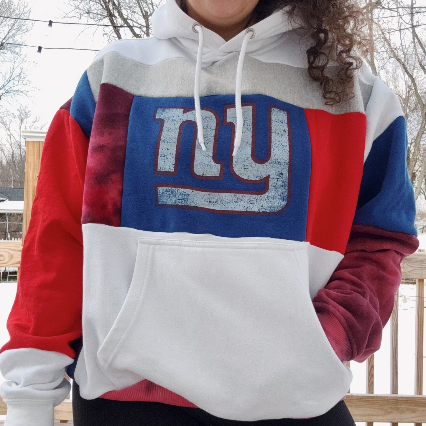 Giants Patchwork Hoodie - Size XS-XL
