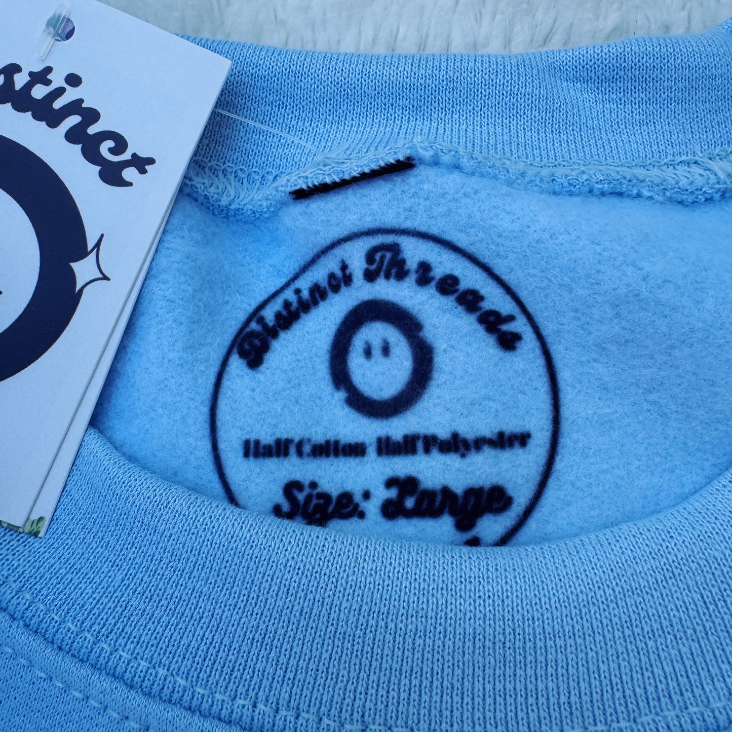 Happiest By The Sea Ready To Ship Embroidered Crew - Size Large