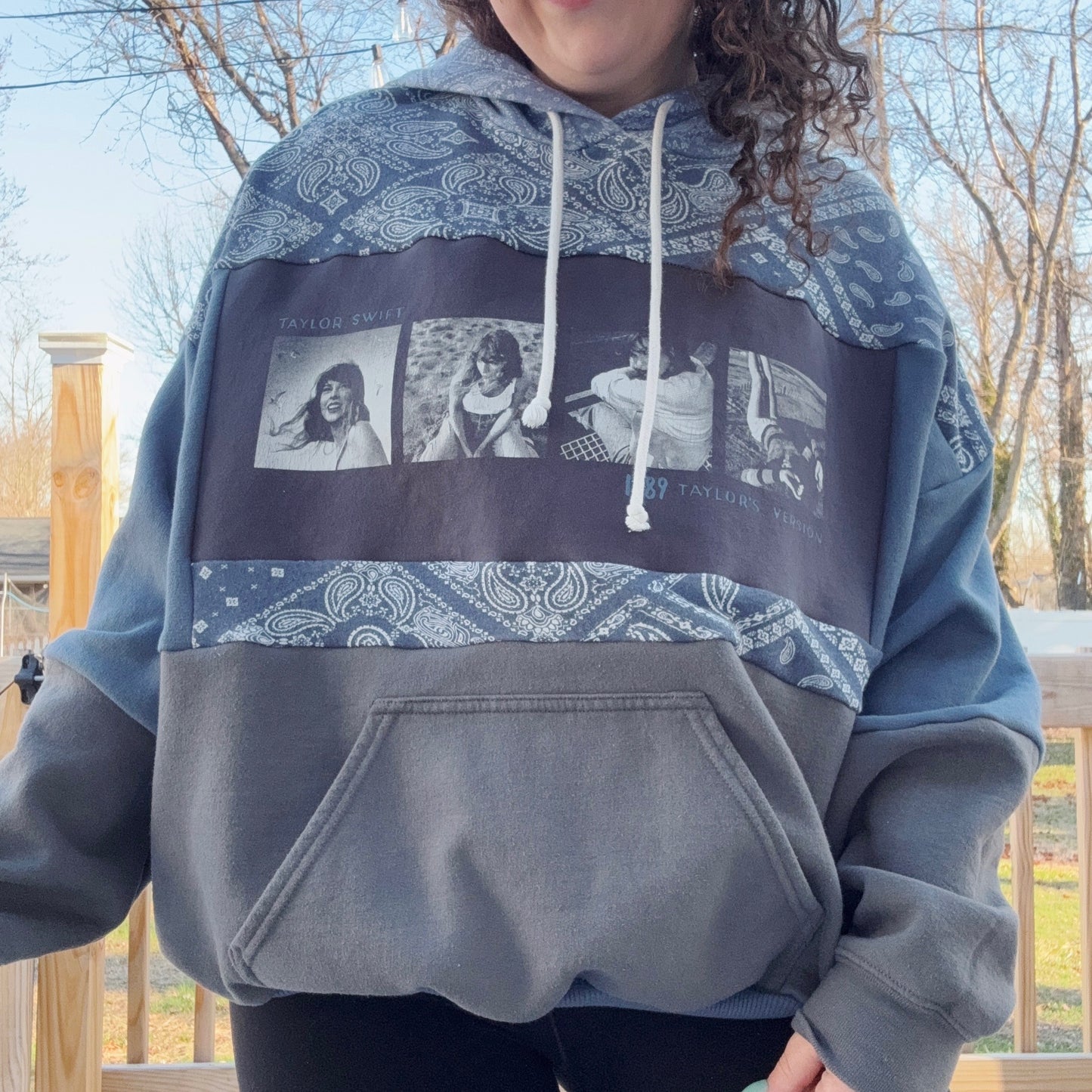 Taylor Patchwork Hoodie - Size XS-2XL