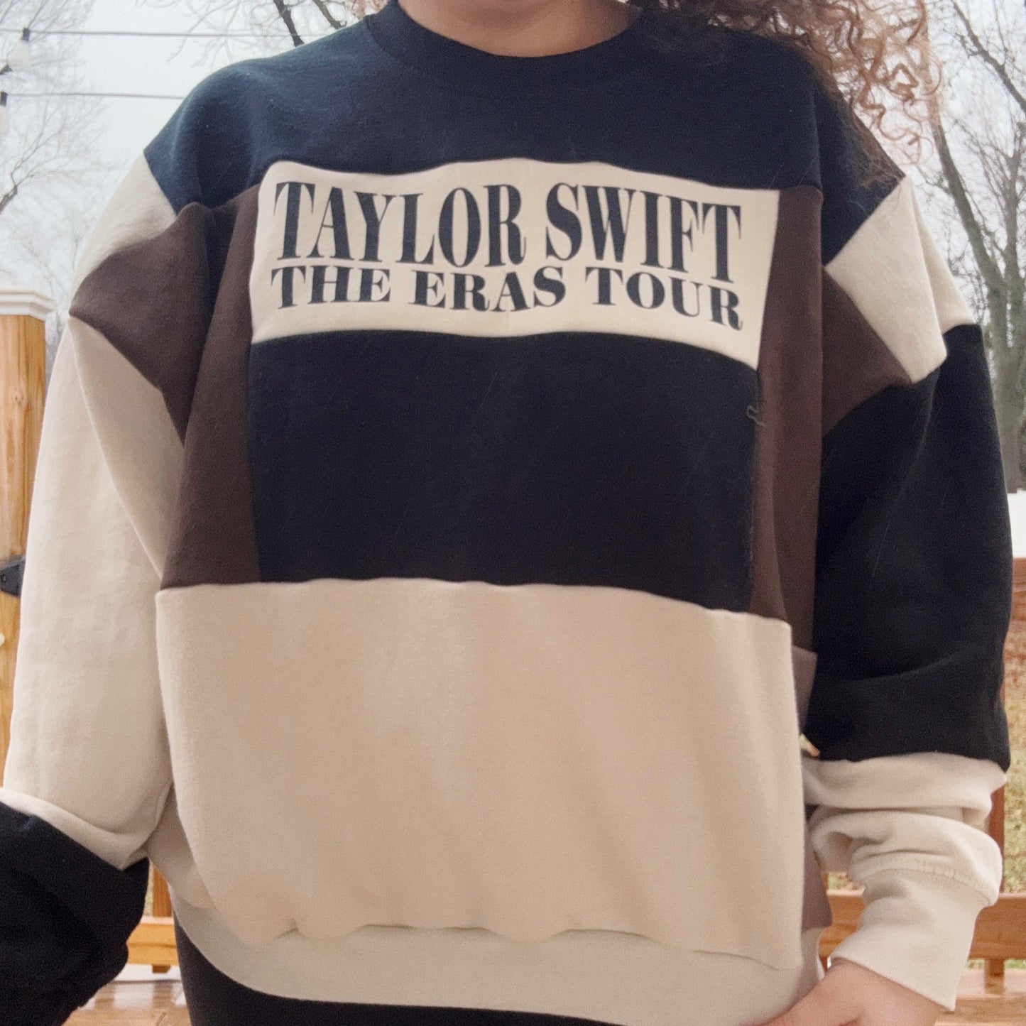 Eras Patchwork Crewneck - Size XS-XL