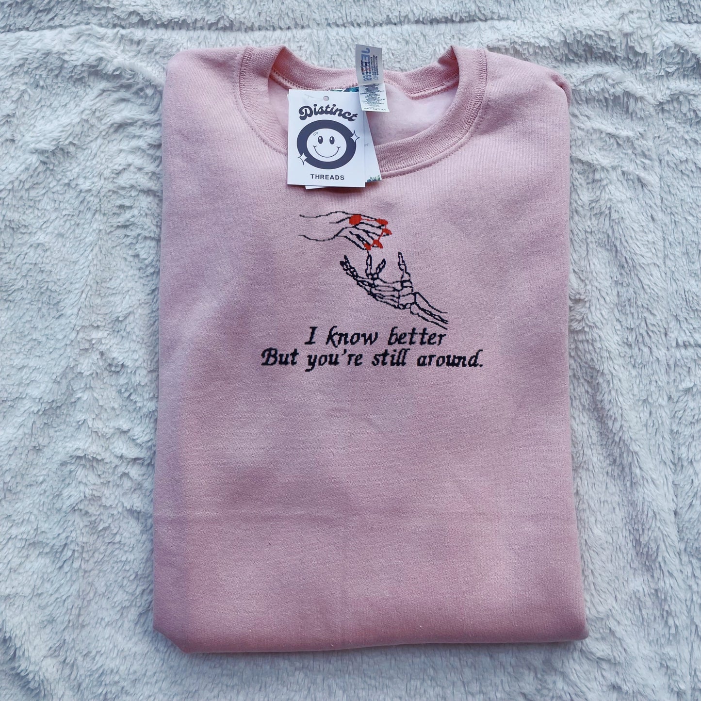 Marjorie Taylor Inspired Embroidered Crewneck Sweatshirt