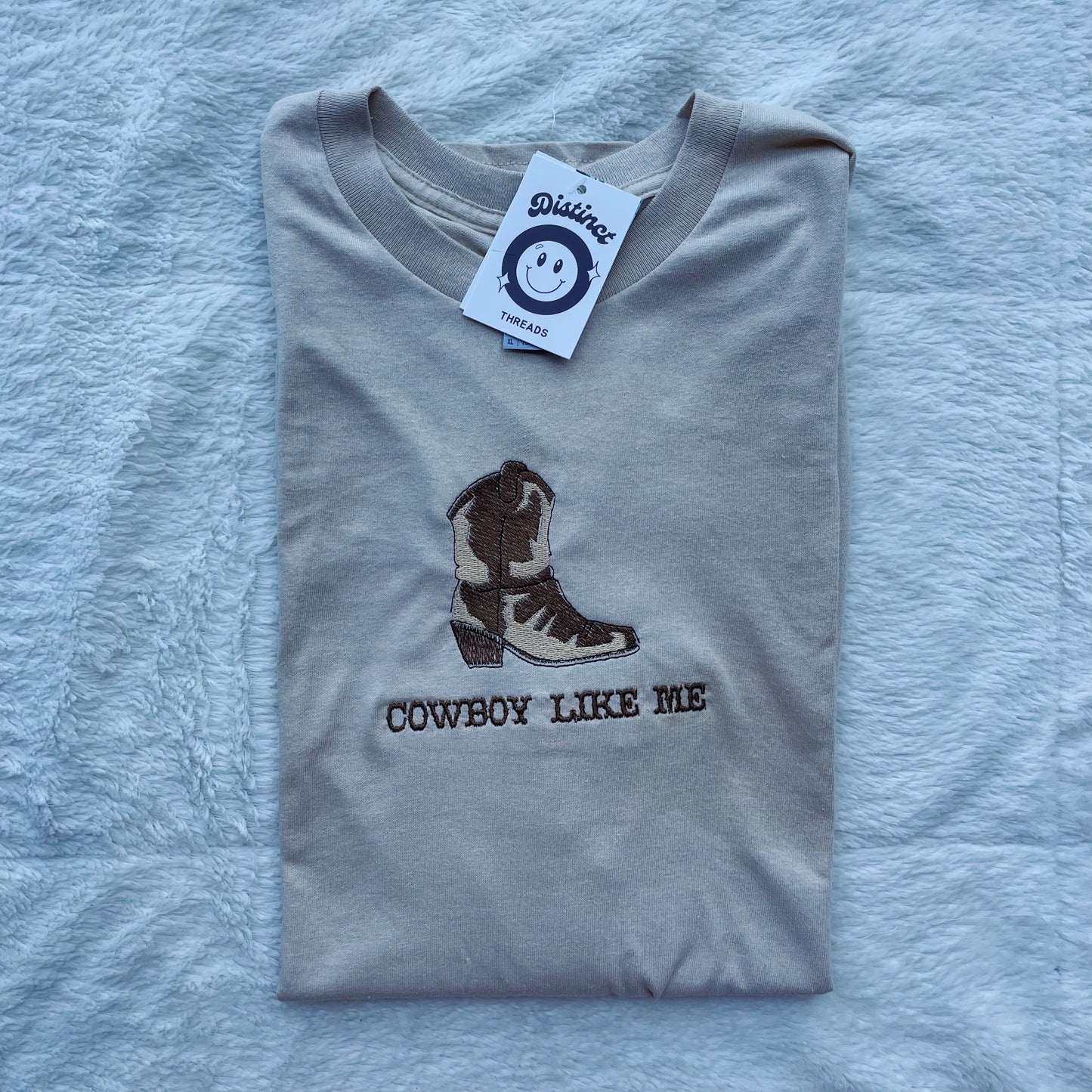 Cowboy Like Me Taylor Inspired Embroidered T-Shirt