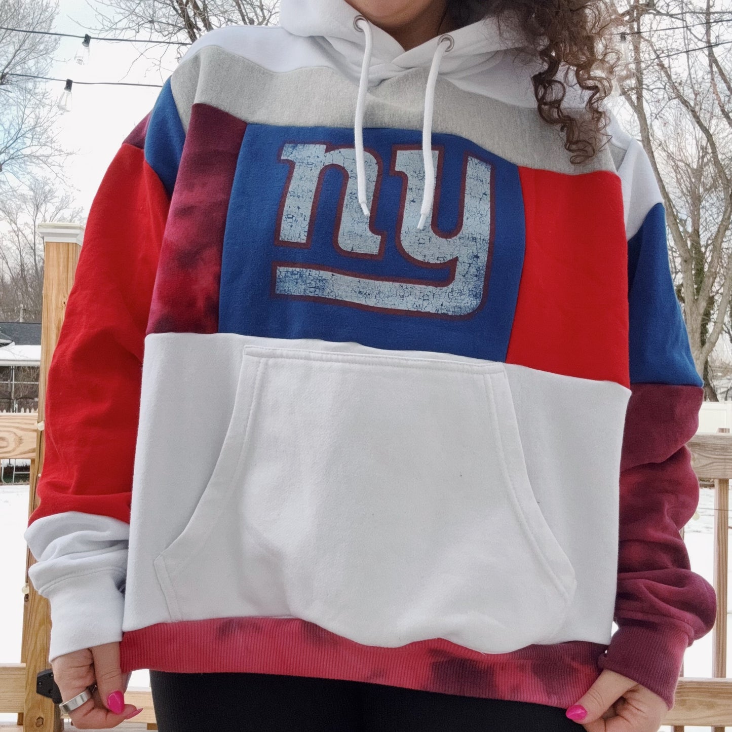 Giants Patchwork Hoodie - Size XS-XL