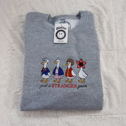 Stranger Geese Embroidered Crewneck Sweatshirt