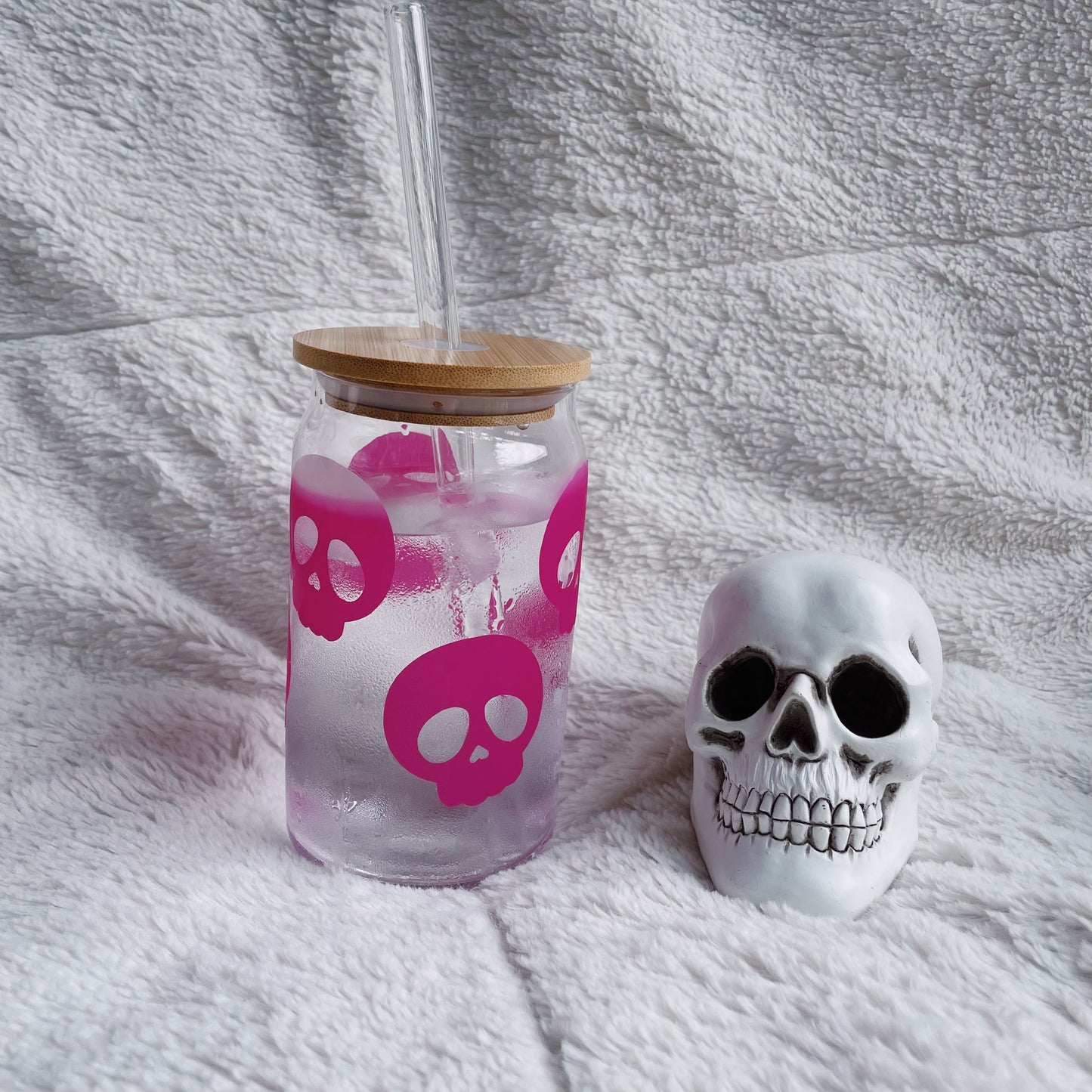 Skulls Color Changing Glass Cup