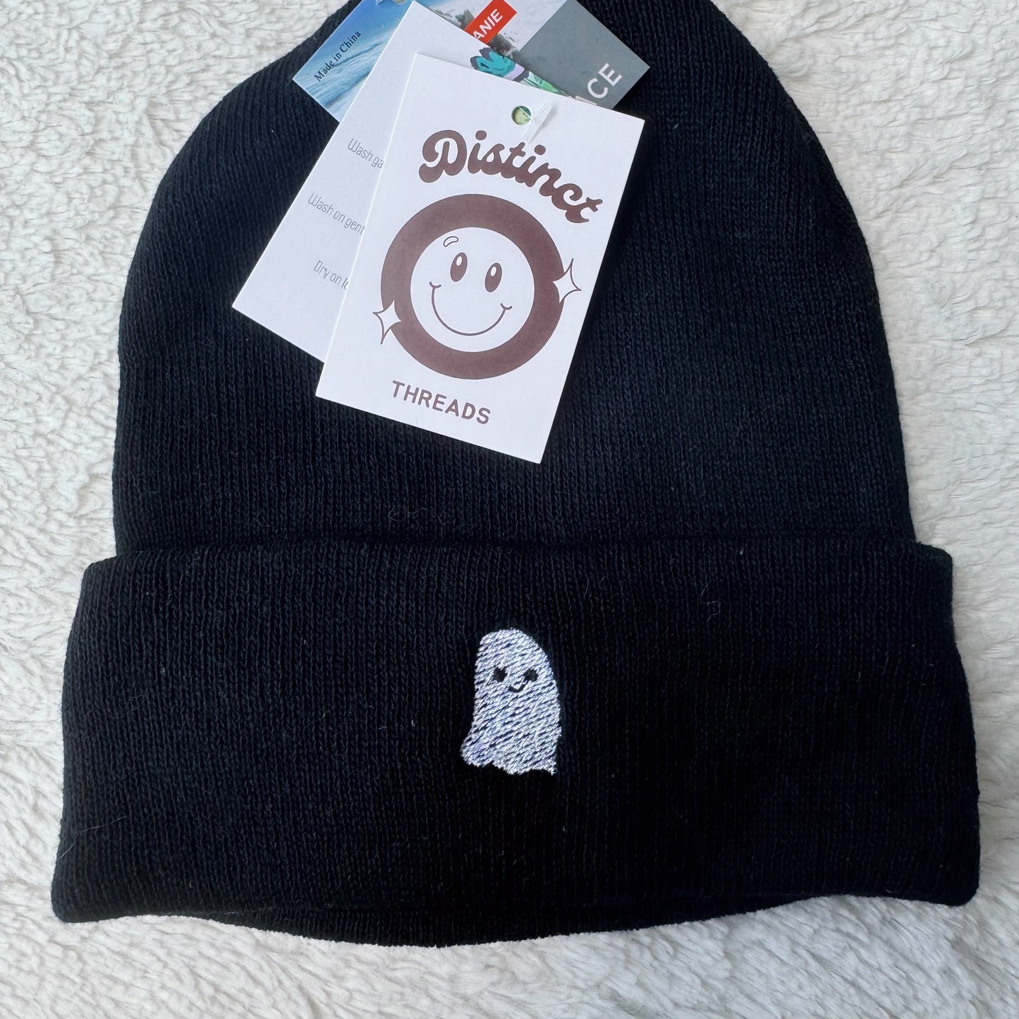 Ghost Embroidered Beanie