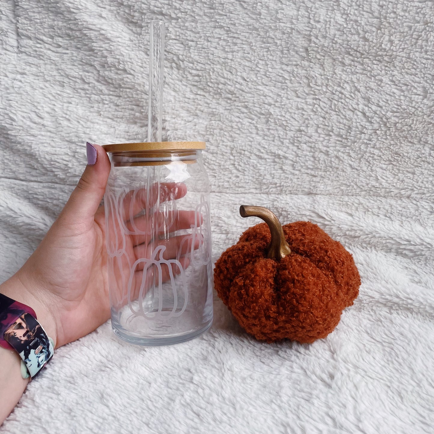 Pumpkins Color Changing Glass Cup