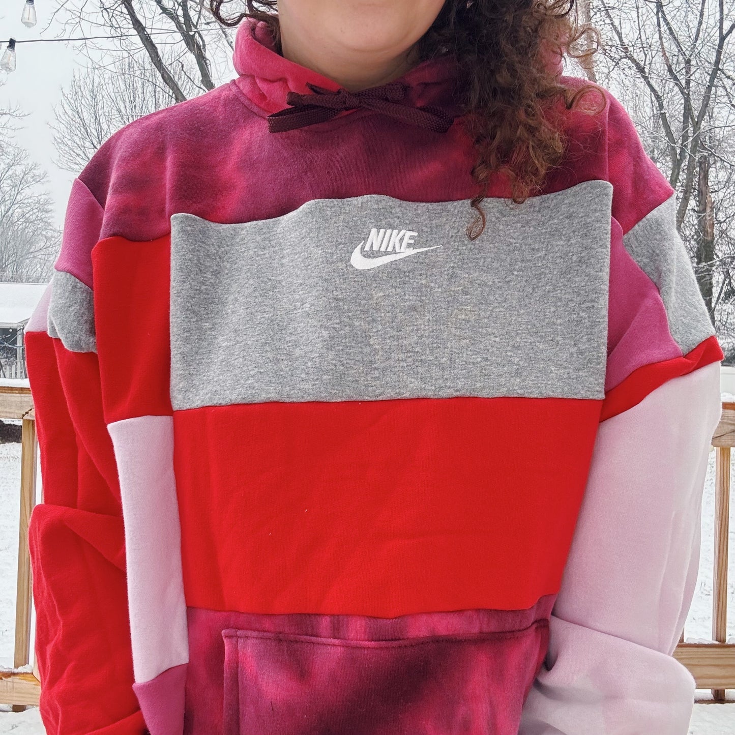 Very Berry Sundae Patchwork Hoodie - Size M-2XL