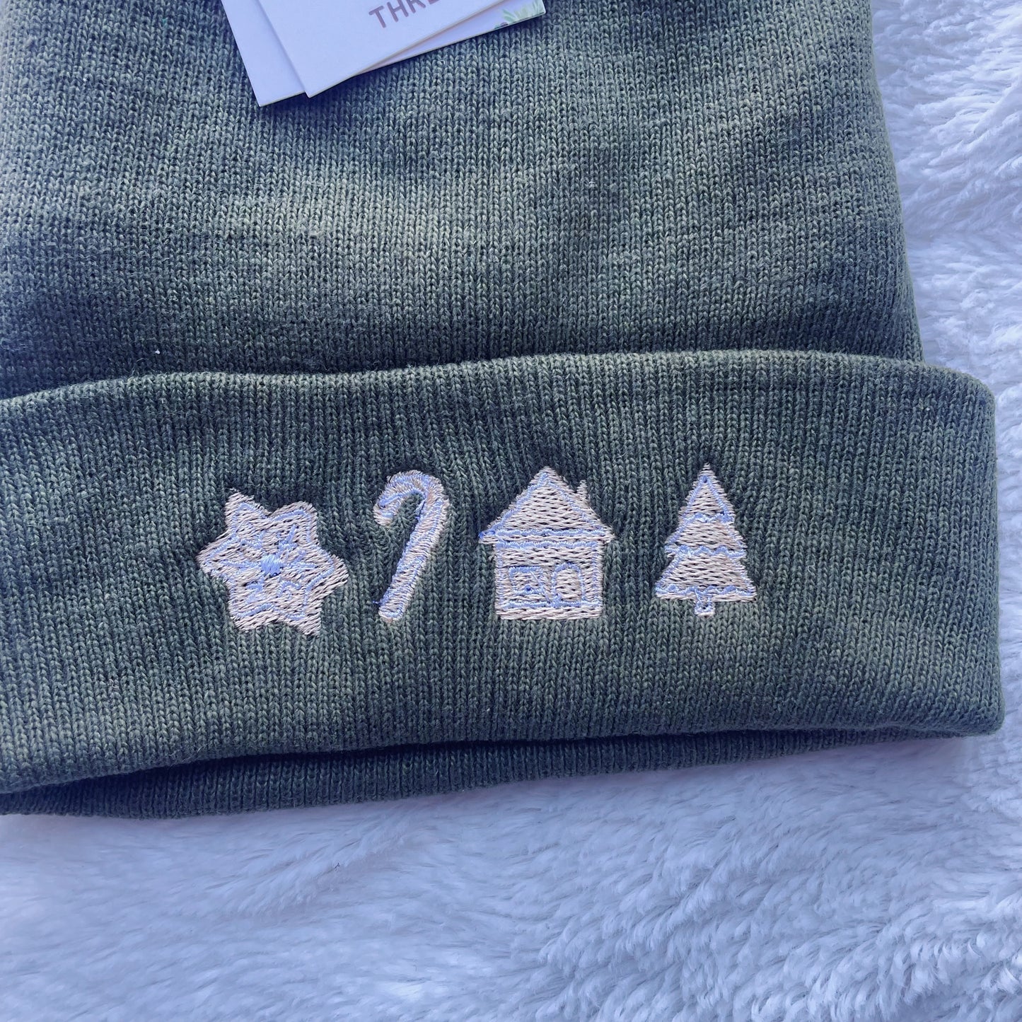 Christmas Cookies Embroidered Beanie