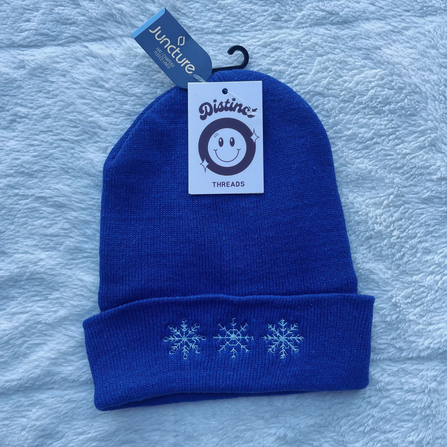 Snowflakes Christmas Embroidered Beanie