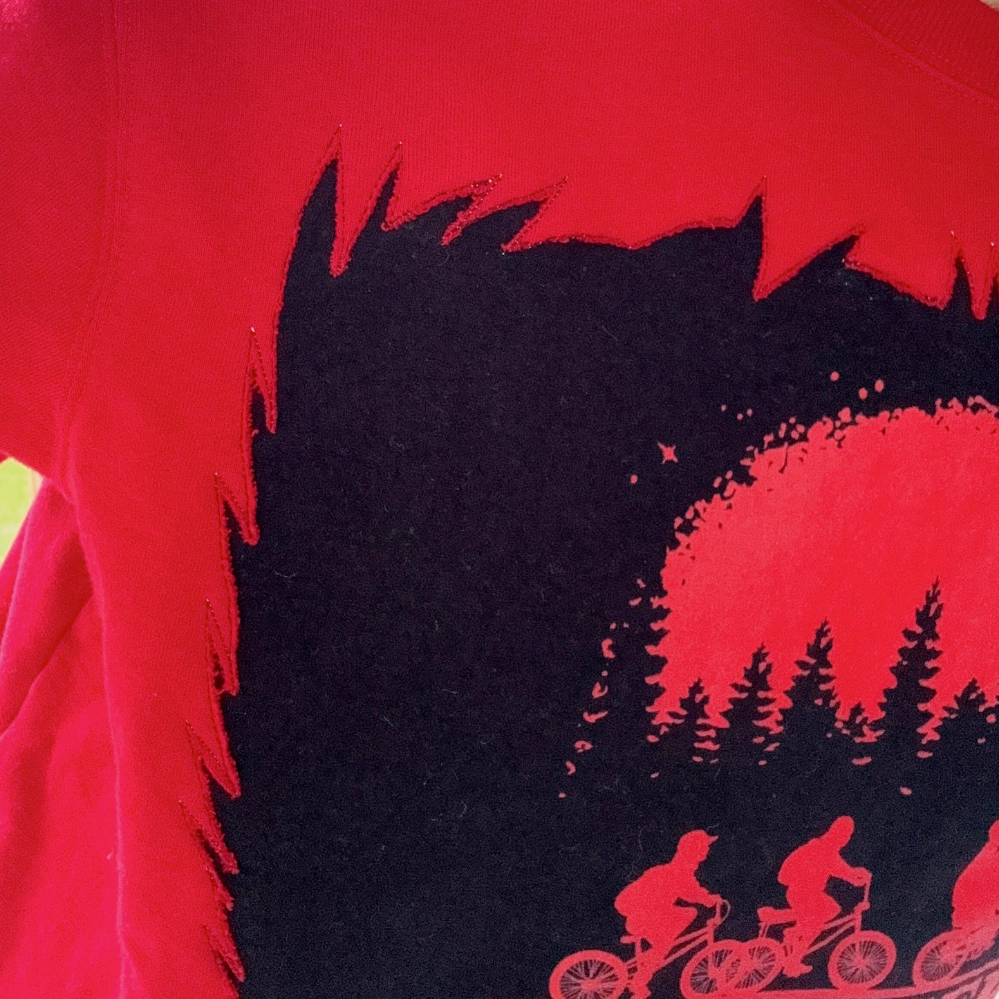 Upsidedown Abstract Cutout Crew - Size XS-XL