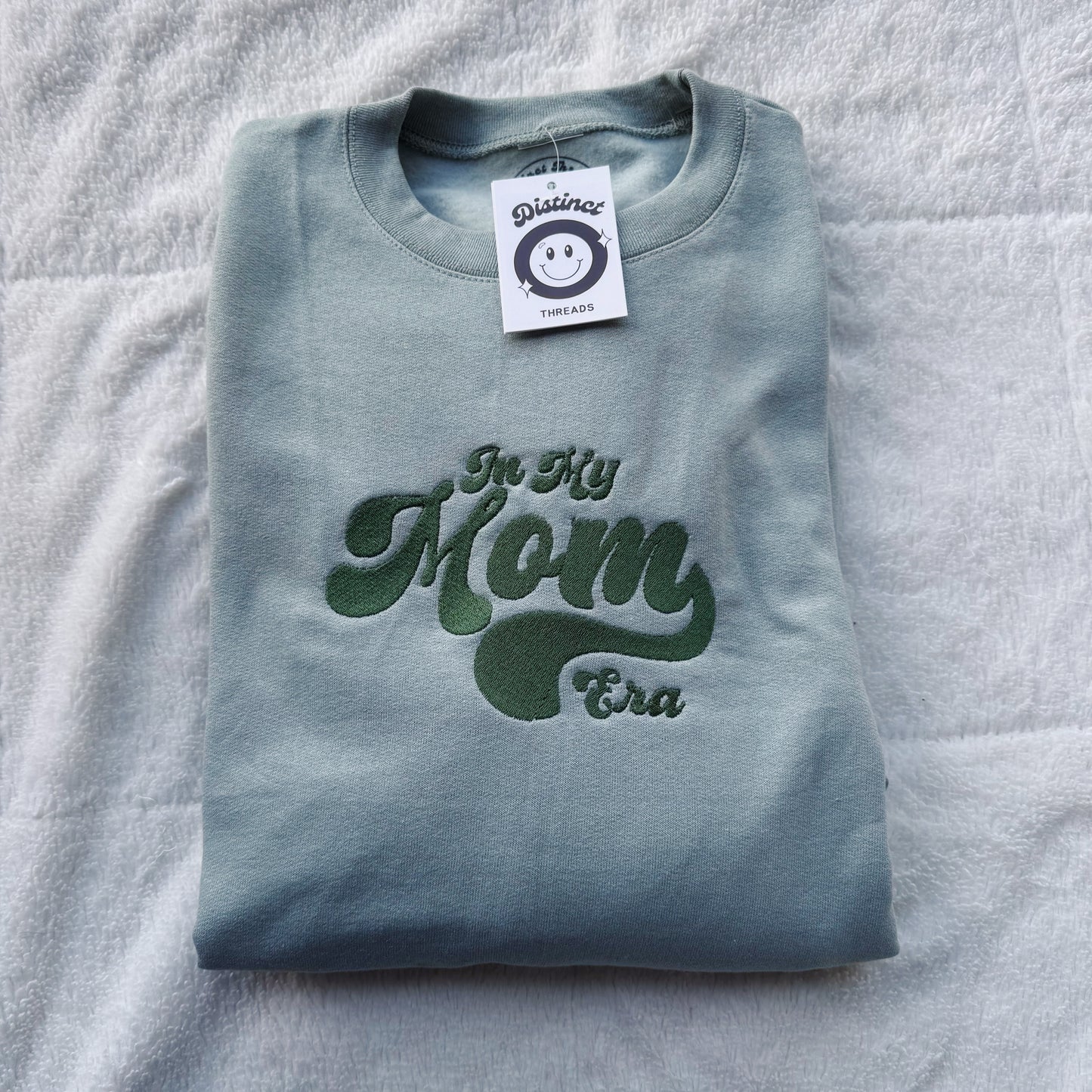 In My Mom Era Embroidered Crewneck Sweatshirt