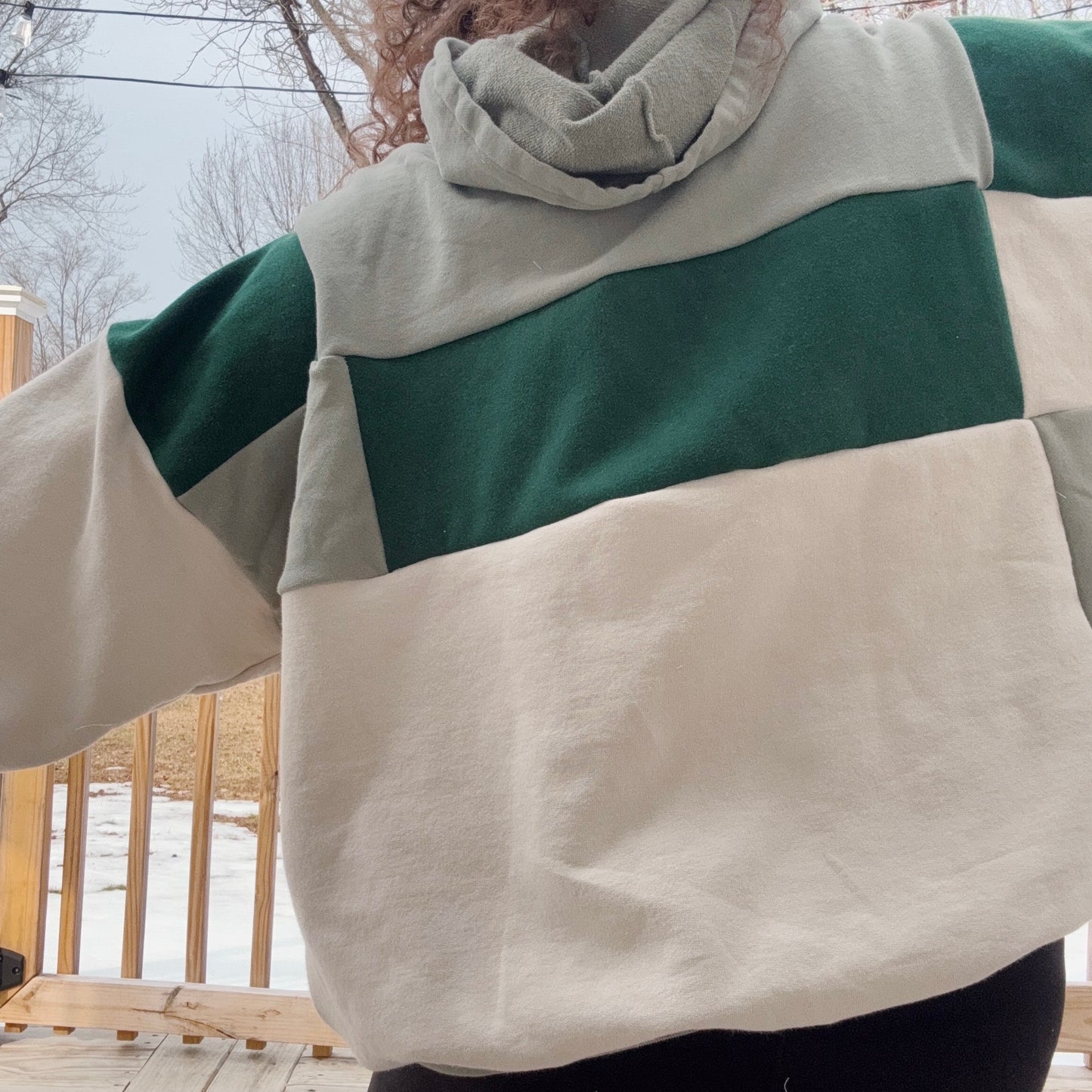Philadelphia Football Patchwork Hoodie - Size S-2XL