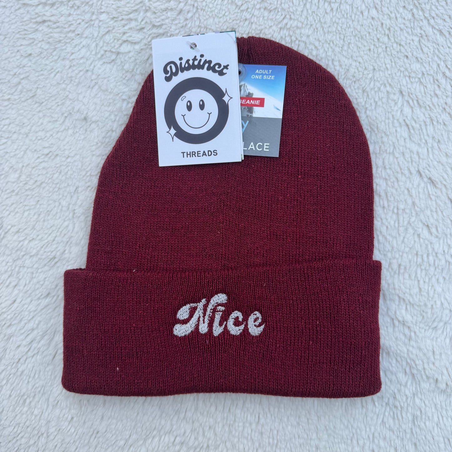 Naughty/Nice Embroidered Beanie