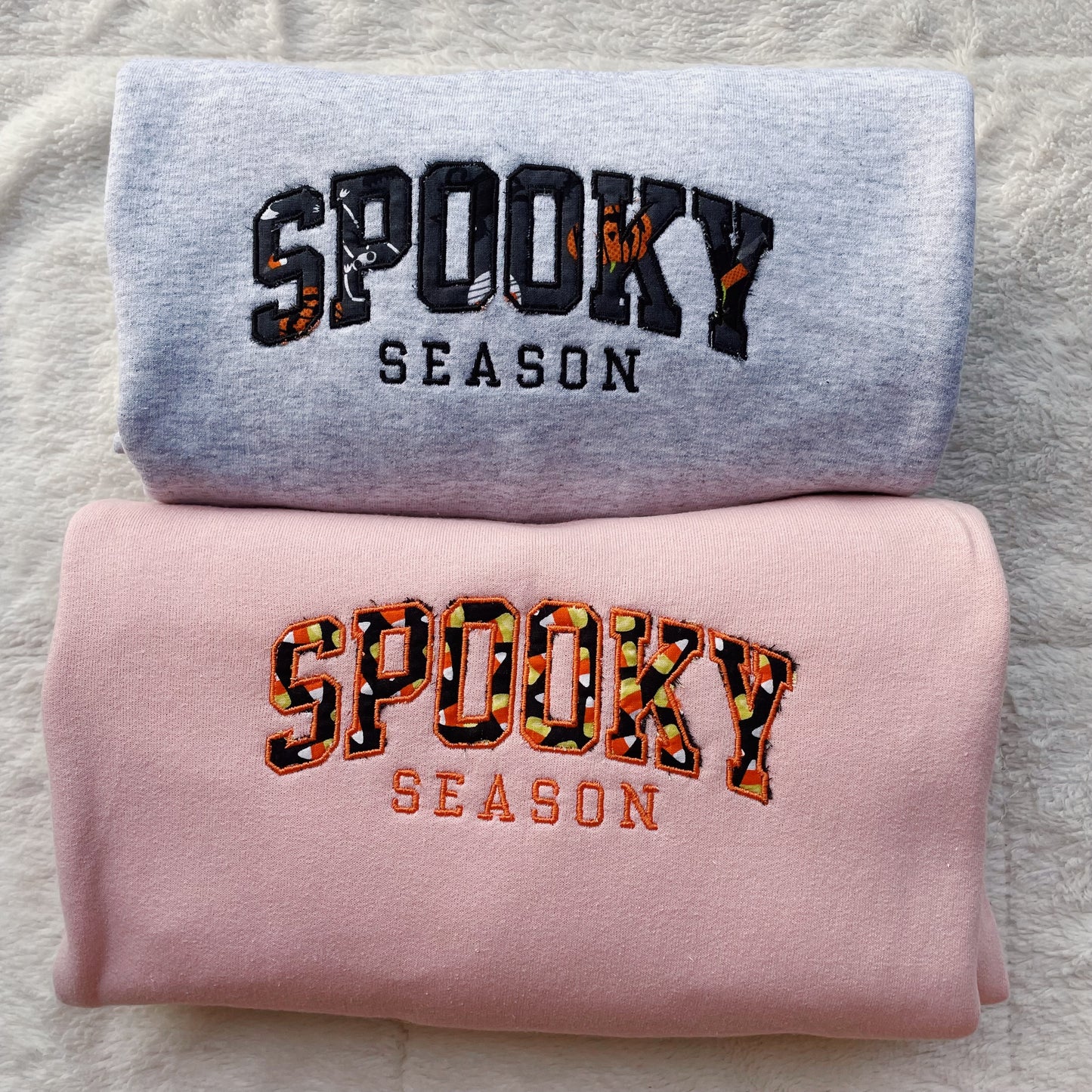 Spooky Season Surprise Embroidered Crewneck Sweatshirt