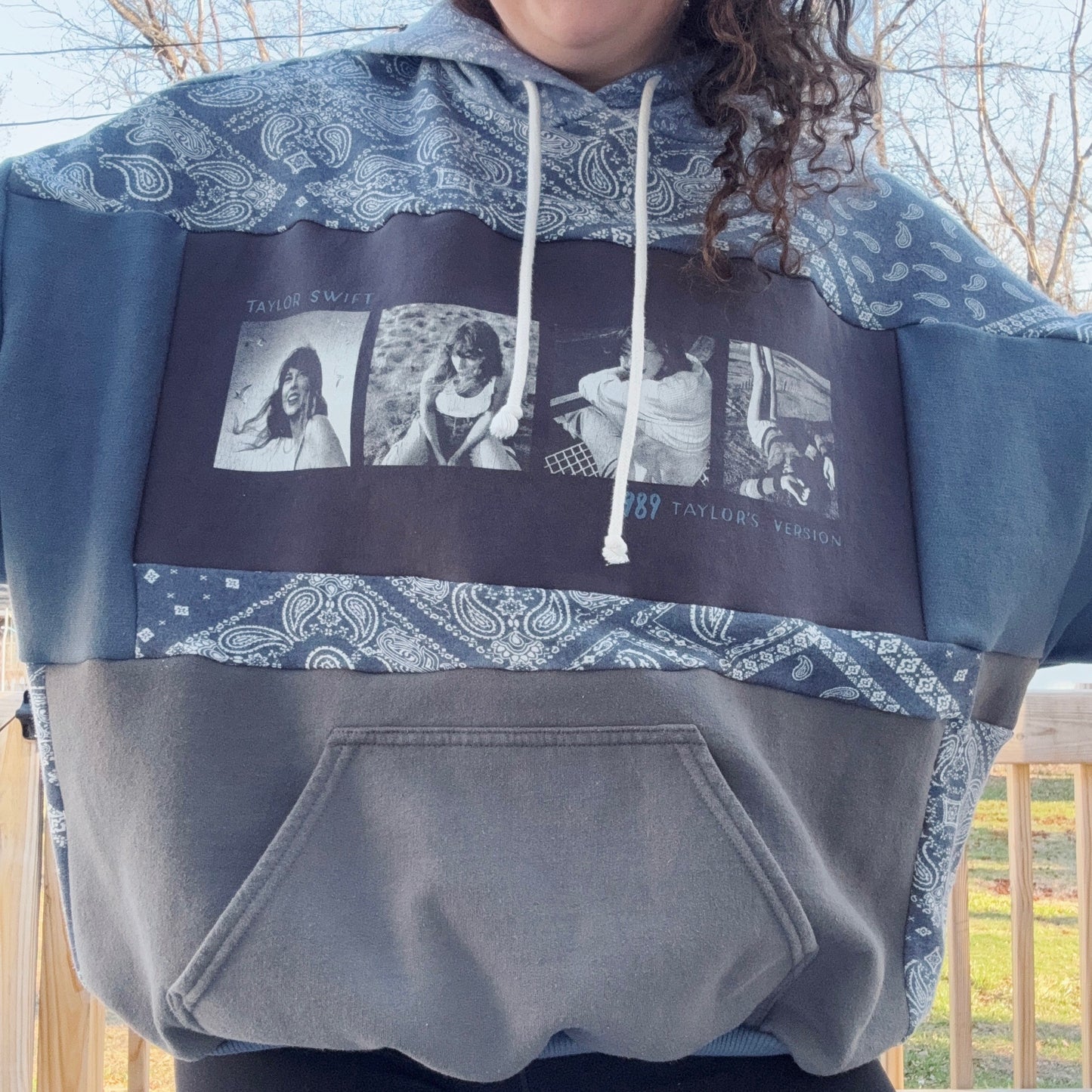 Taylor Patchwork Hoodie - Size XS-2XL