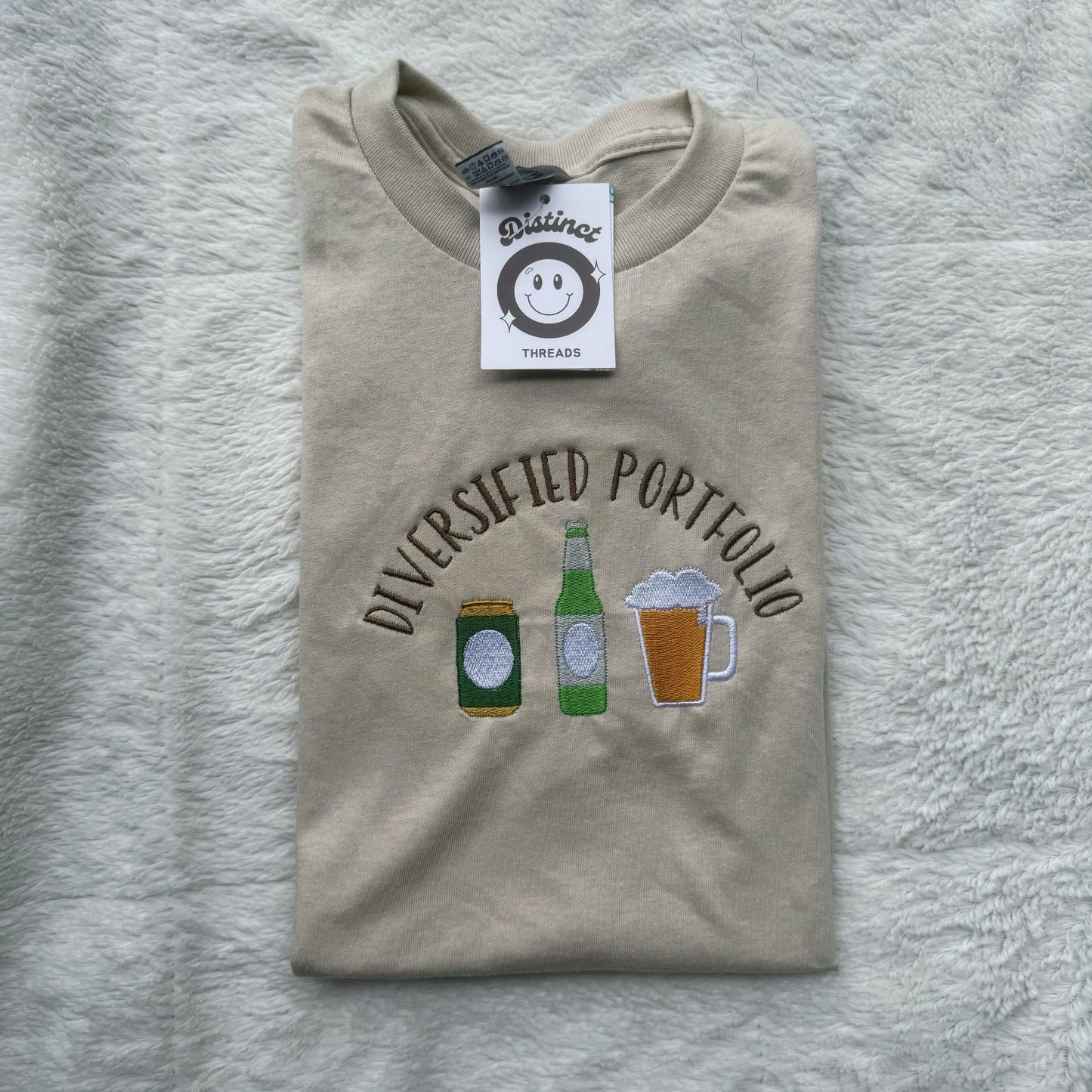 Diversified Portfolio Beer Embroidered T-Shirt